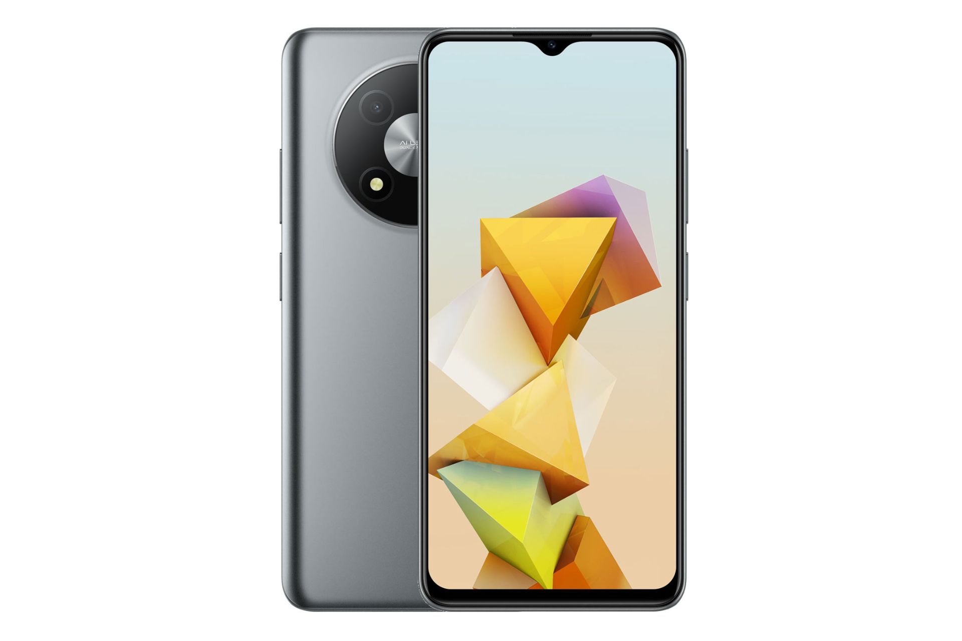 پنل جلو و پشت گوشی موبایل بلید A73 زد تی ای 5G خاکستری / ZTE Blade A73 5G