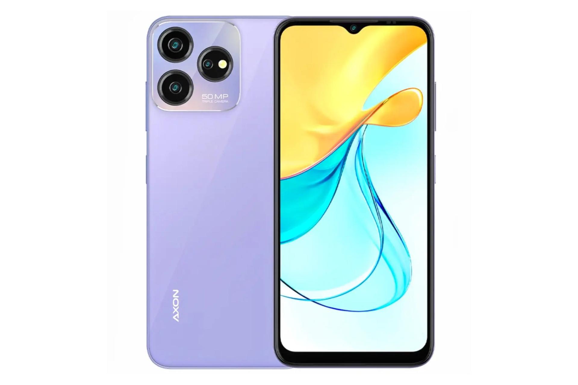 پنل جلو و پشت گوشی موبایل بلید V50 Design زد تی ای 4G بنفش / ZTE Blade V50 Design 4G