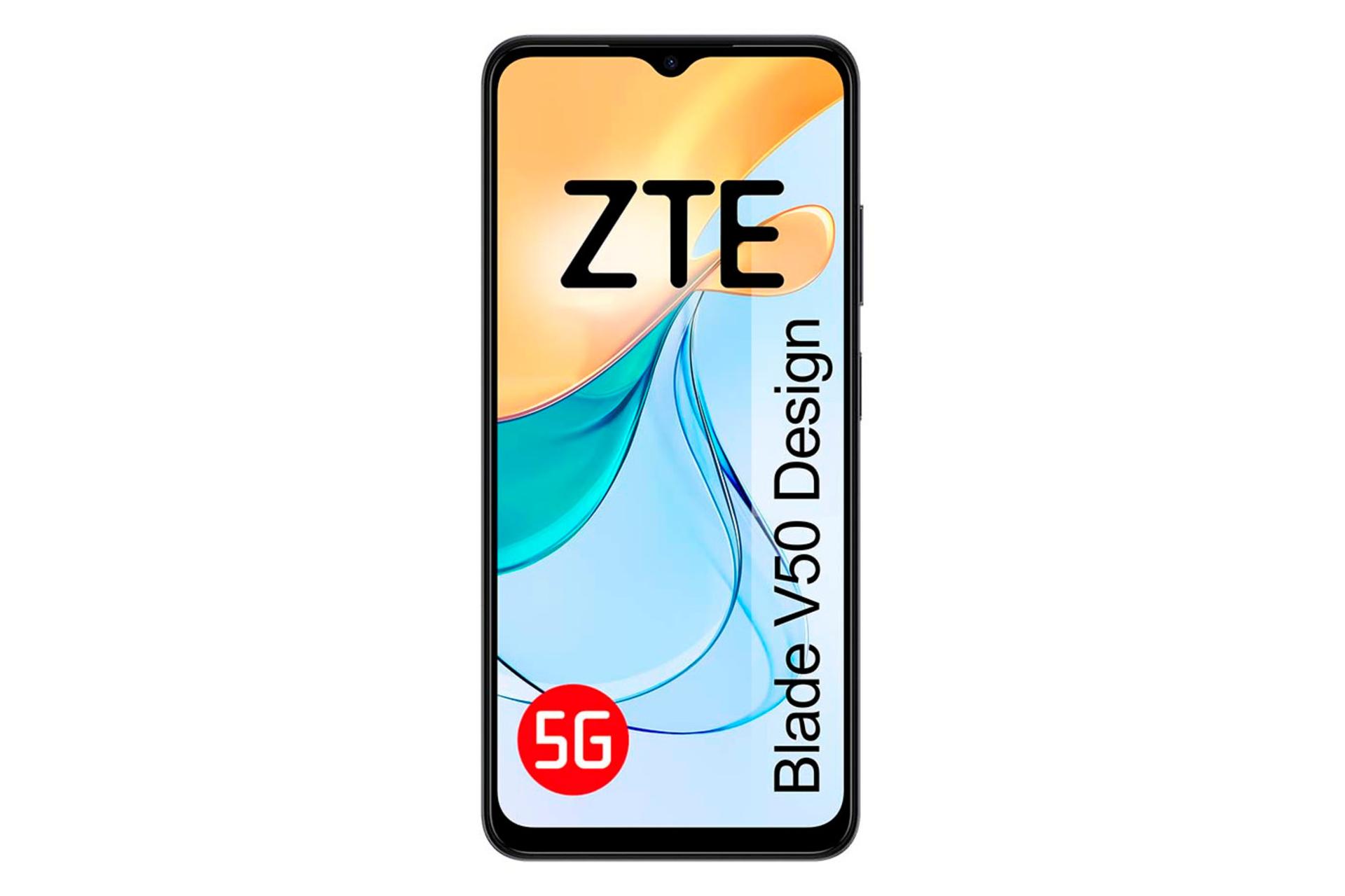 پنل جلو و صفحه نمایش گوشی موبایل بلید V50 Design زد تی ای خاکستری تیره / ZTE Blade V50 Design