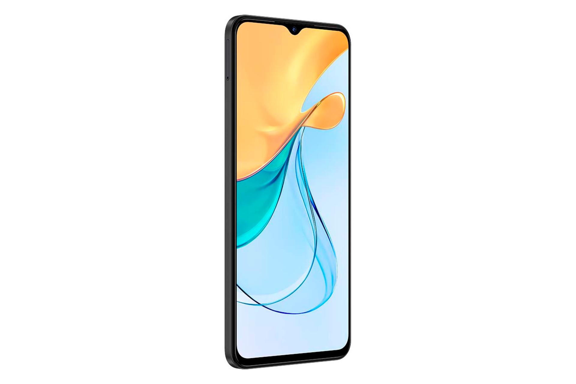 نمای چپ پنل جلوی گوشی موبایل بلید V50 Design زد تی ای خاکستری تیره / ZTE Blade V50 Design