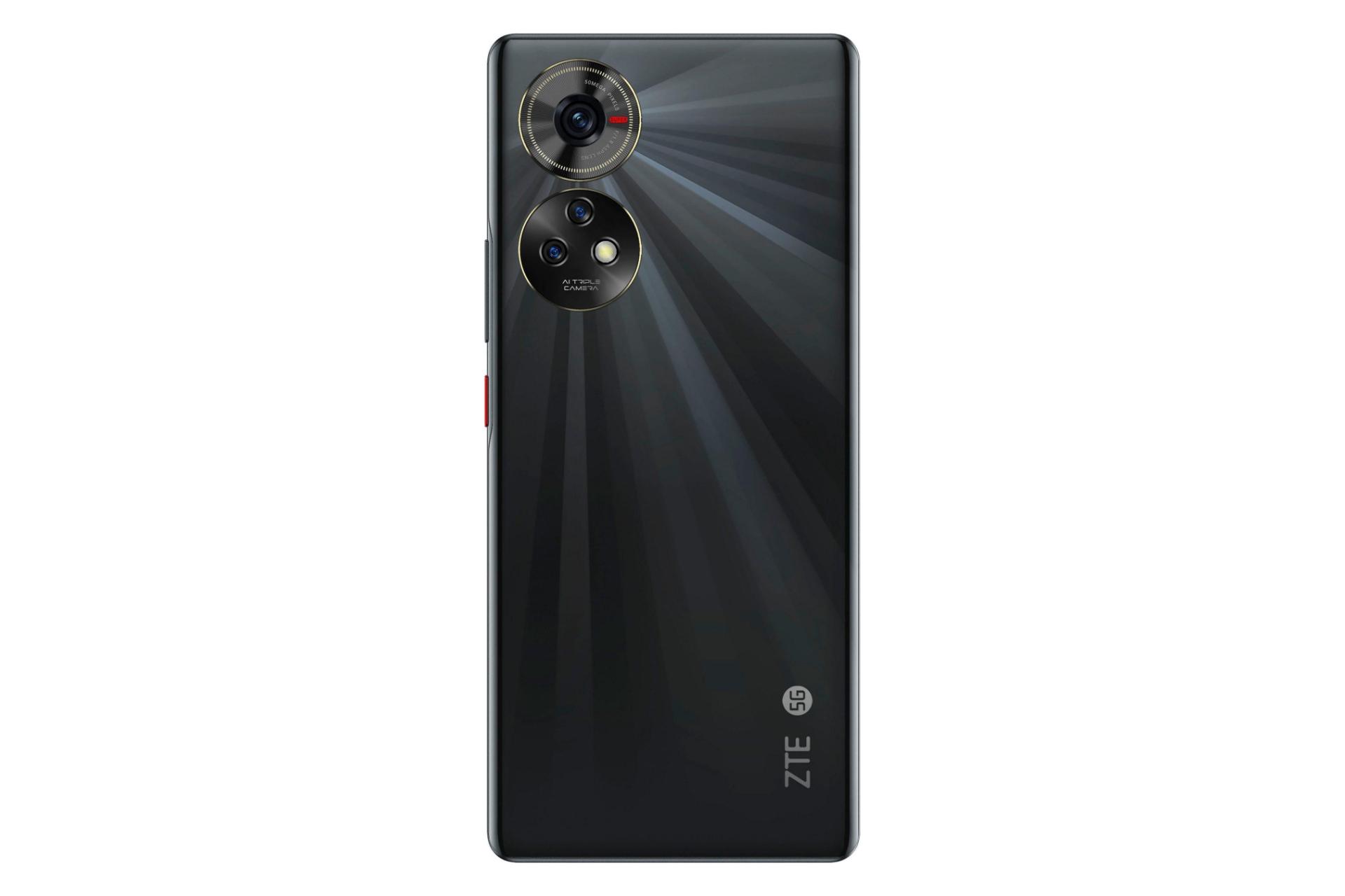 پنل پشت و چینش دوربین گوشی موبایل بلید V50 زد تی ای مشکی / ZTE Blade V50