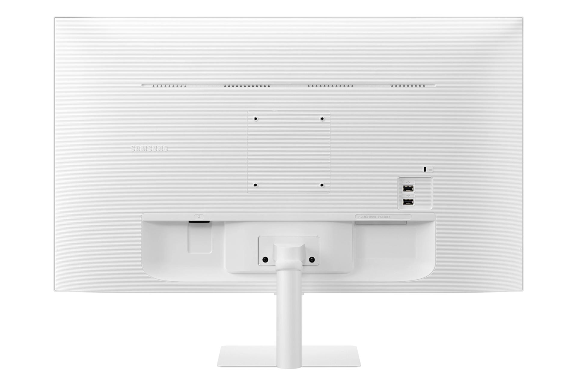 نمای پشت و بدنه مانیتور سامسونگ 27 اینچ مدل White Smart Monitor M5 S32CM501EN