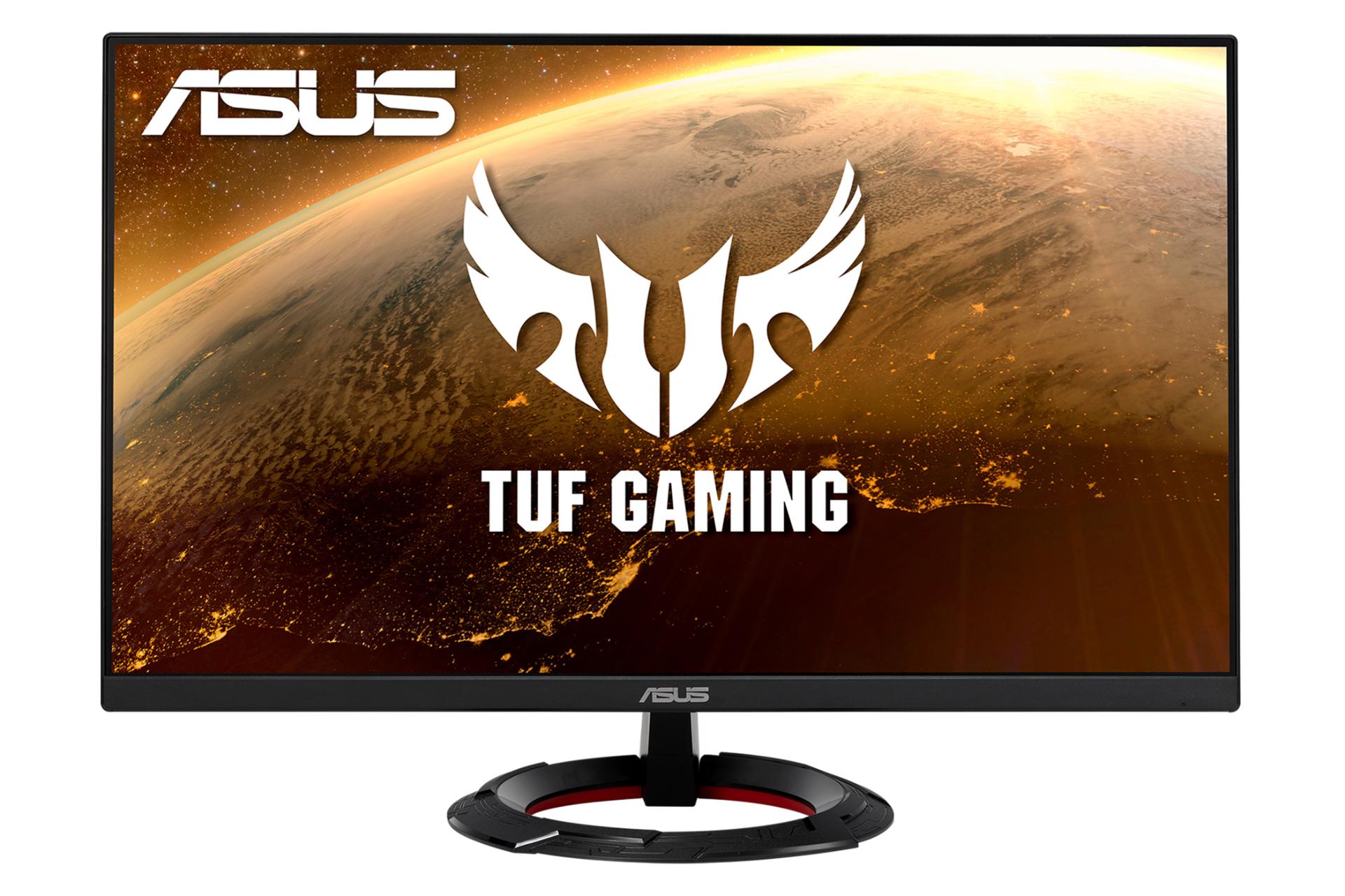 نمای جلو و رزولوشن مانیتور ایسوس 24 اینچ مدل TUF Gaming VG249Q1R