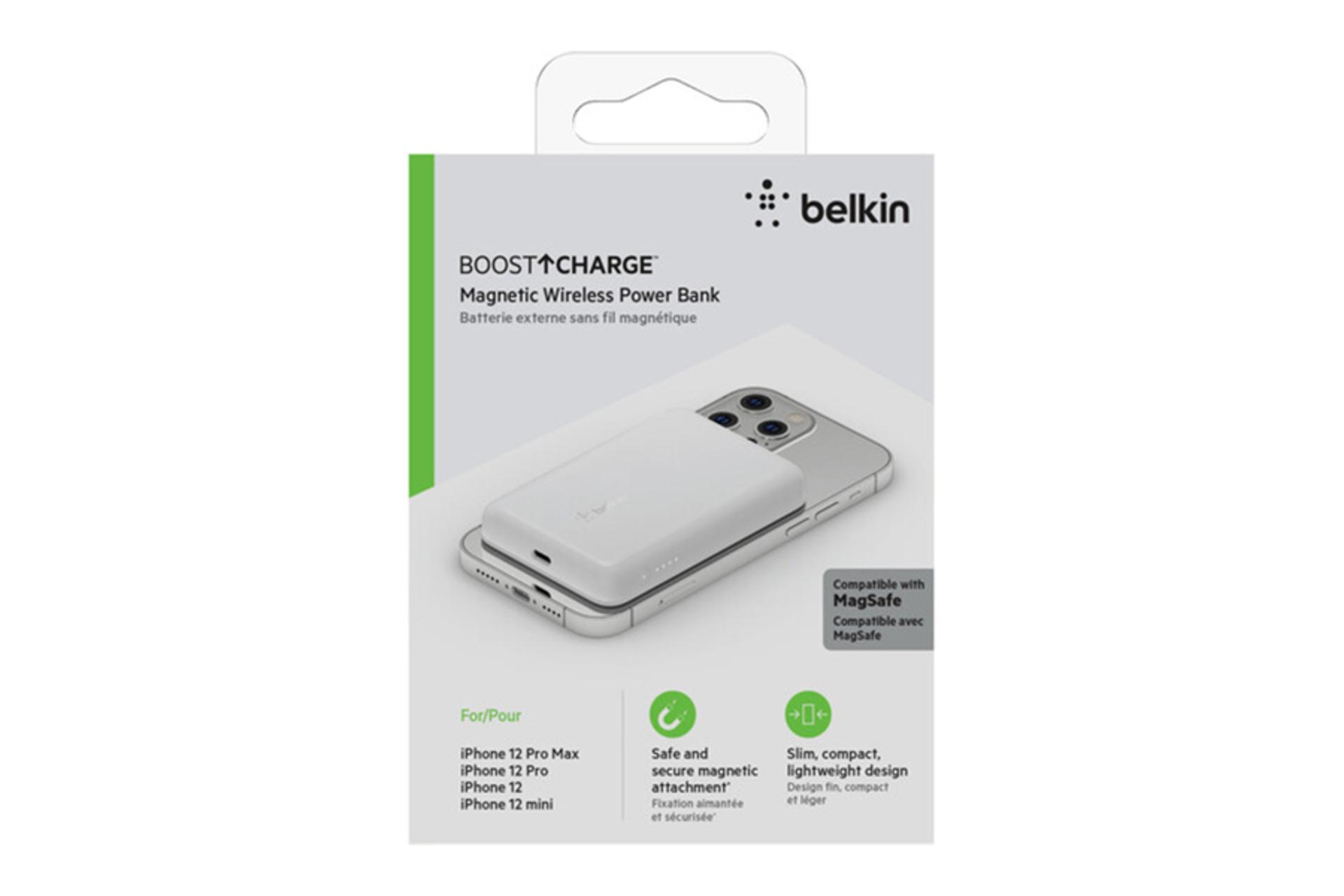 نمای جعبه پاوربانک بلکین bpd002bt با ظرفیت 2500 میلی‌آمپر ساعت