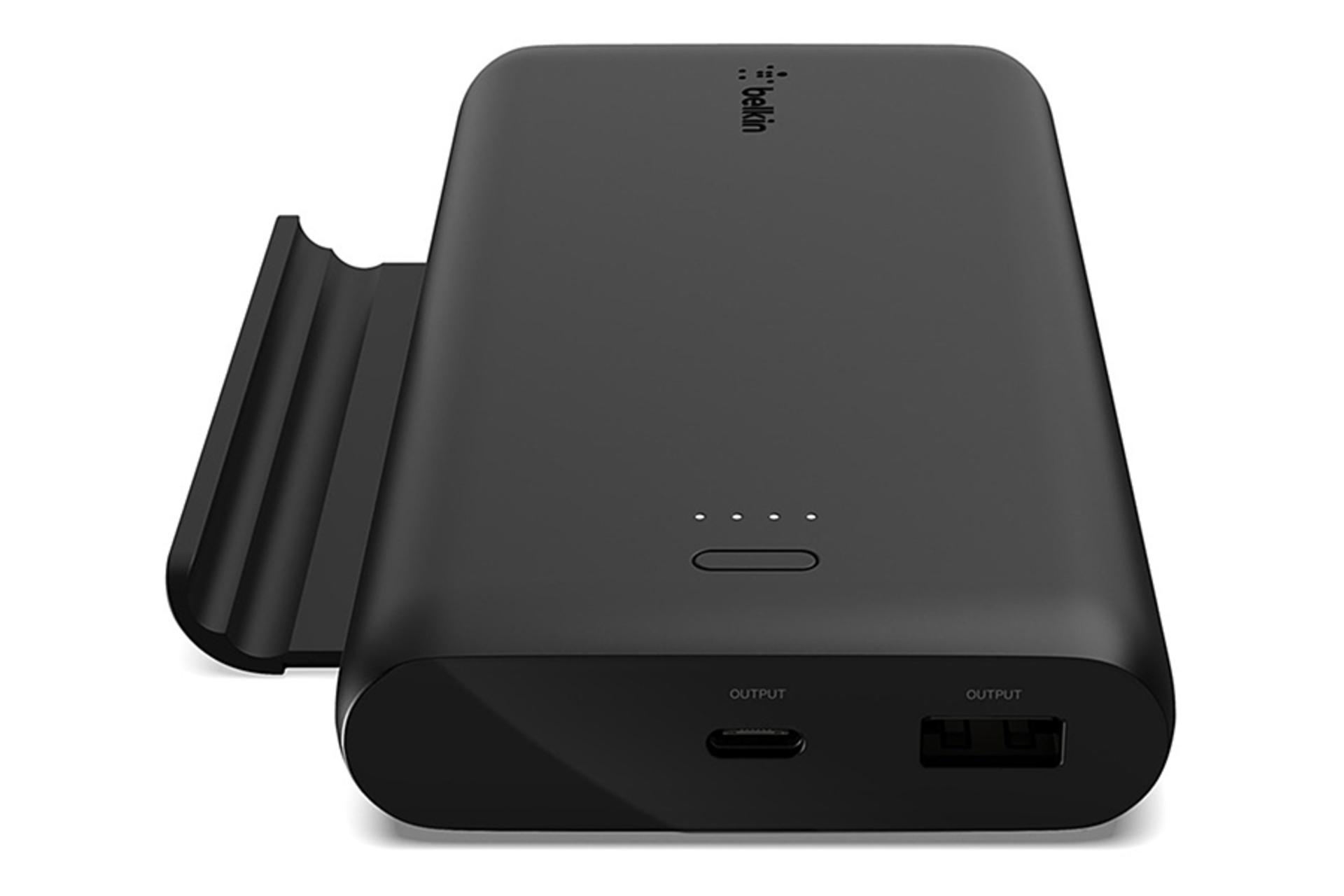 نمای پورت پاوربانک بلکین bpz002bt با ظرفیت 10000 میلی‌آمپر ساعت