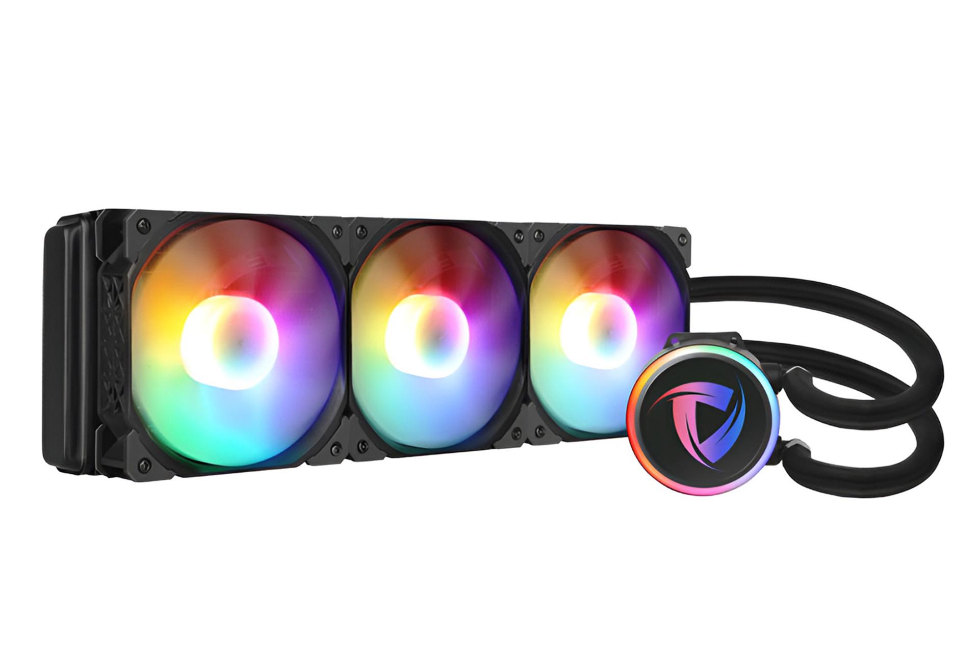 نمای کناری خنک کننده مایع مستر تک Master Tech TORNADO 360