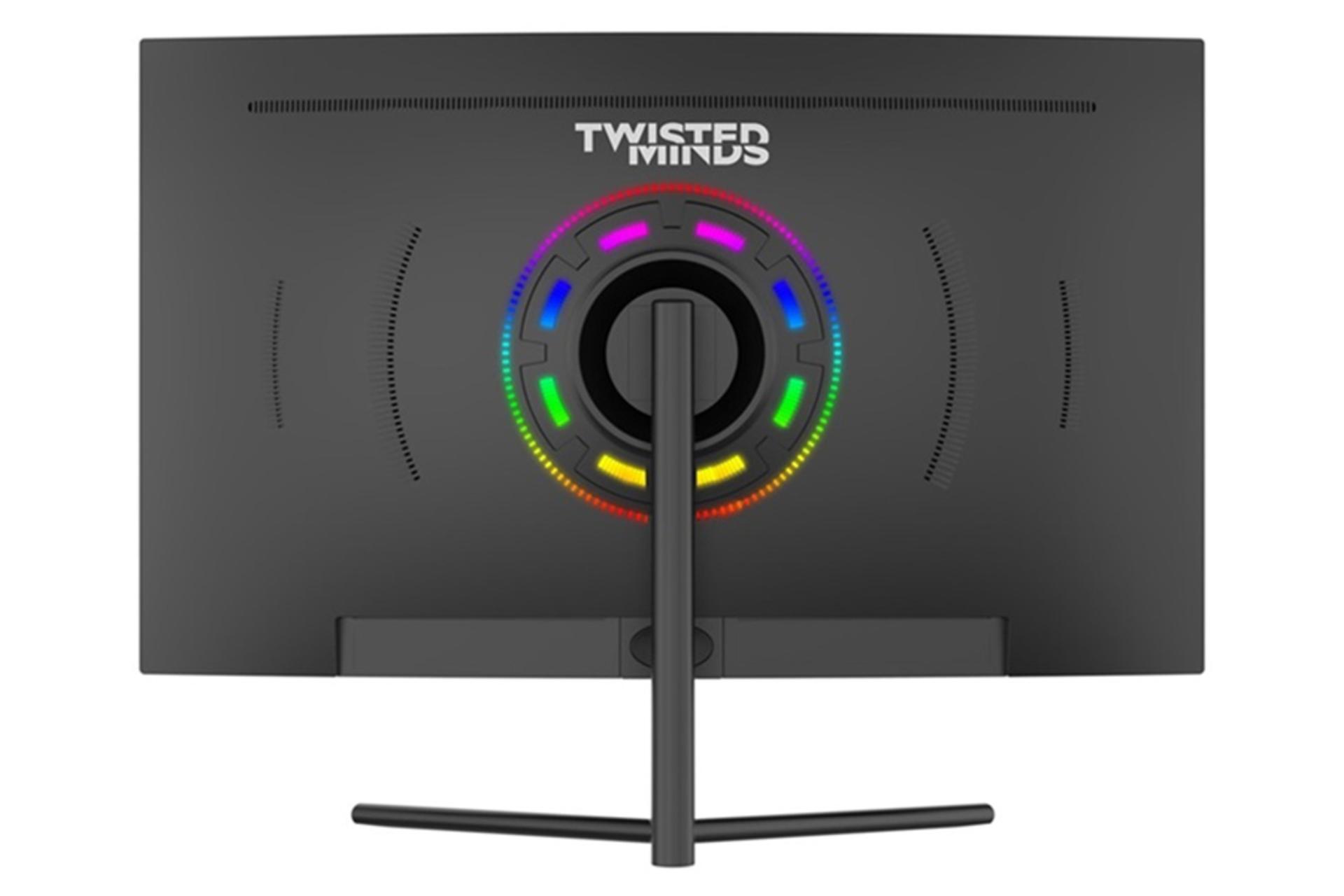 نمای پشت و نورپردازی مانیتور تویستد مایندز 27 اینچ مدل TM27FHD180VA