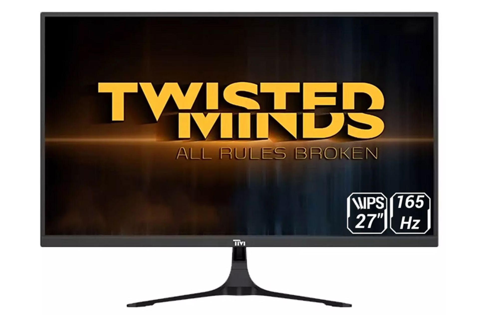 نمای جلو و رزولوشن مانیتور تویستد مایندز 27 اینچ مدل TM27FHD165IPS