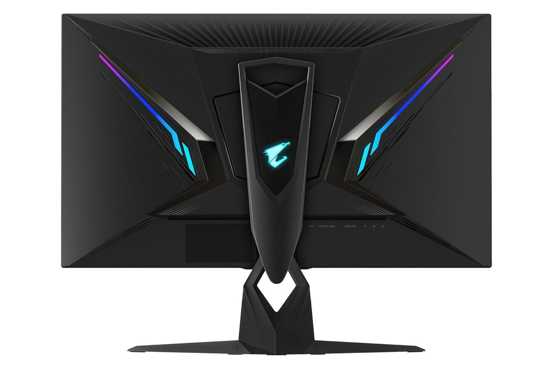 نمای پشت و بدنه مانیتور گیگابایت 32 اینچ مدل AORUS FI32U