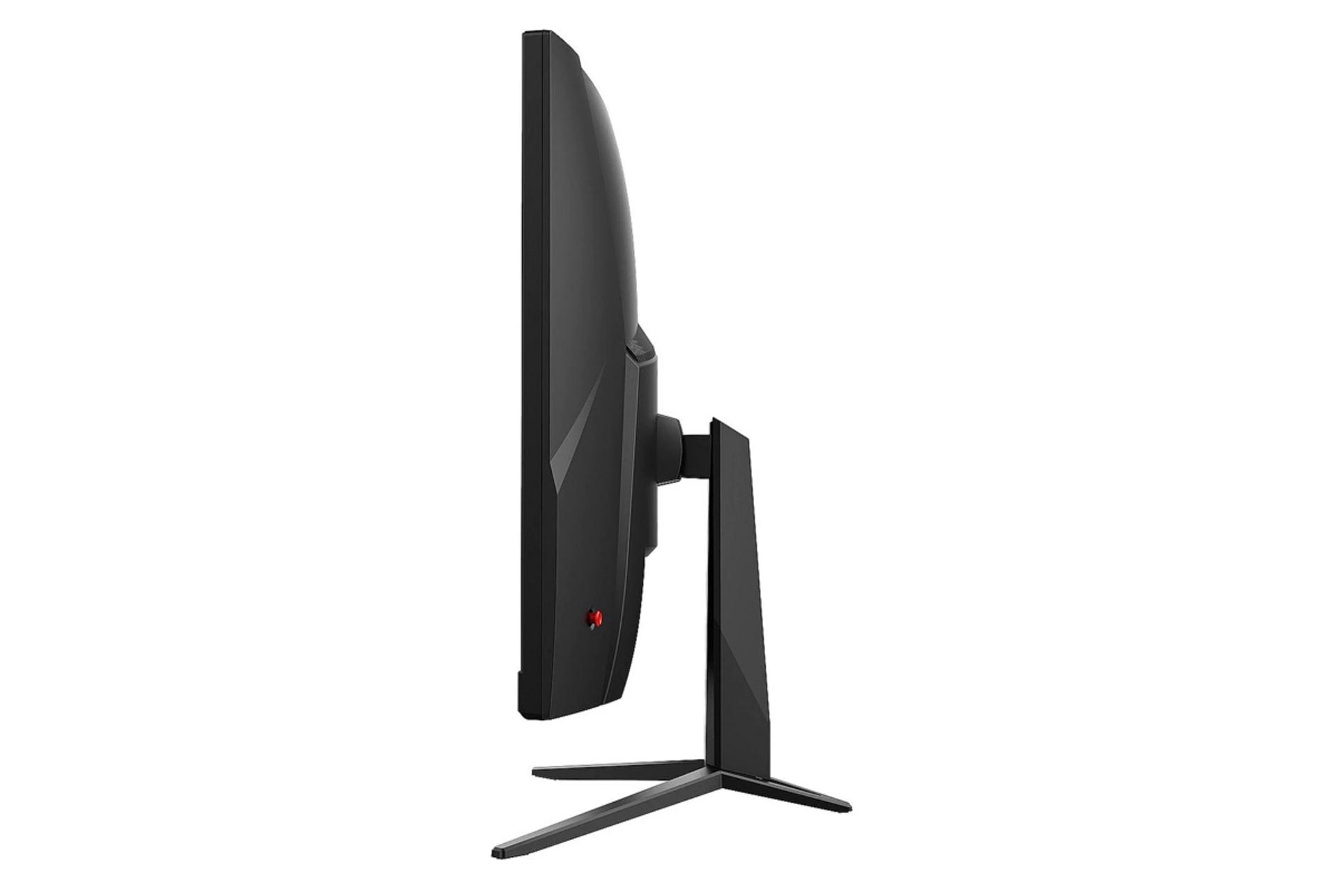 نمای کنار و ارتفاع مانیتور ام اس آی 32 اینچ مدل Optix G32C4 E2