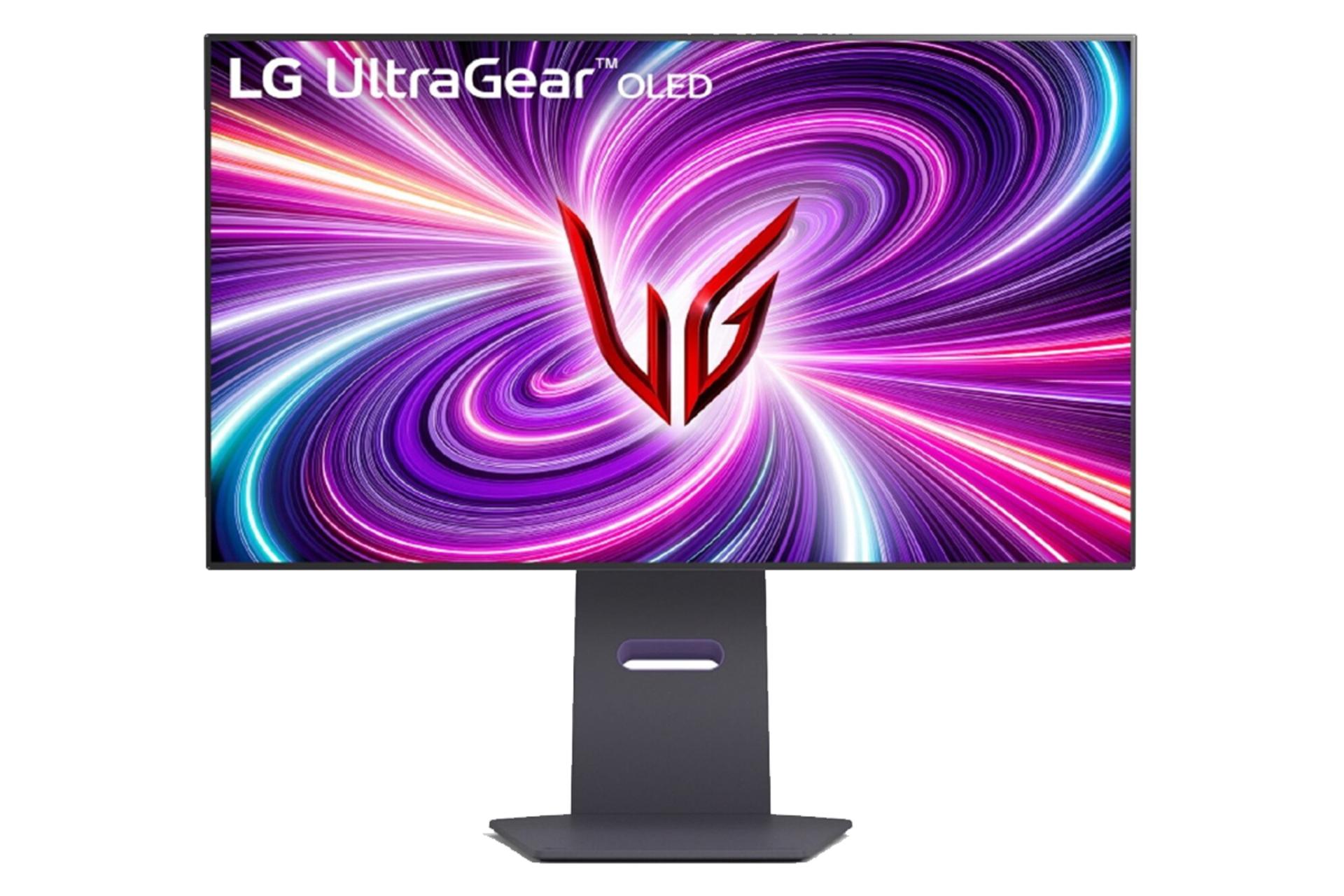 نمای جلو و رزولوشن مانیتور ال جی 32 اینچ مدل UltraGear 32GS95UE