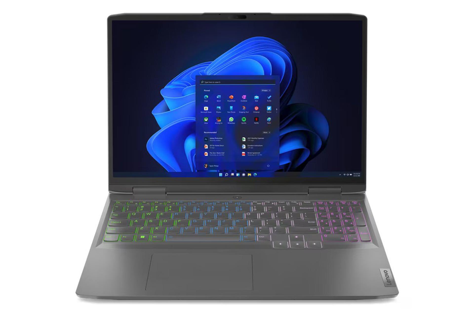 لپ تاپ لنوو Lenovo LOQ 16APH8 نمای جلو