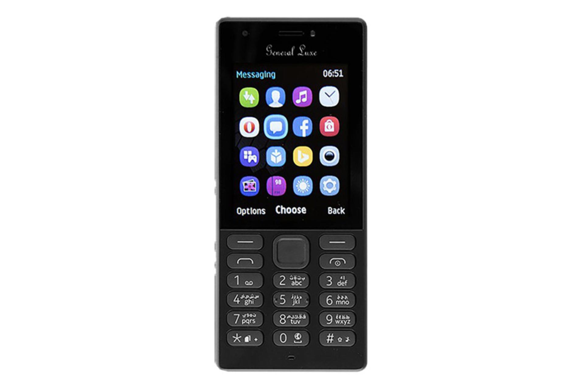 پنل جلو و صفحه نمایش گوشی جنرال لوکس 216 جی ال ایکس / GLX General Luxe 216