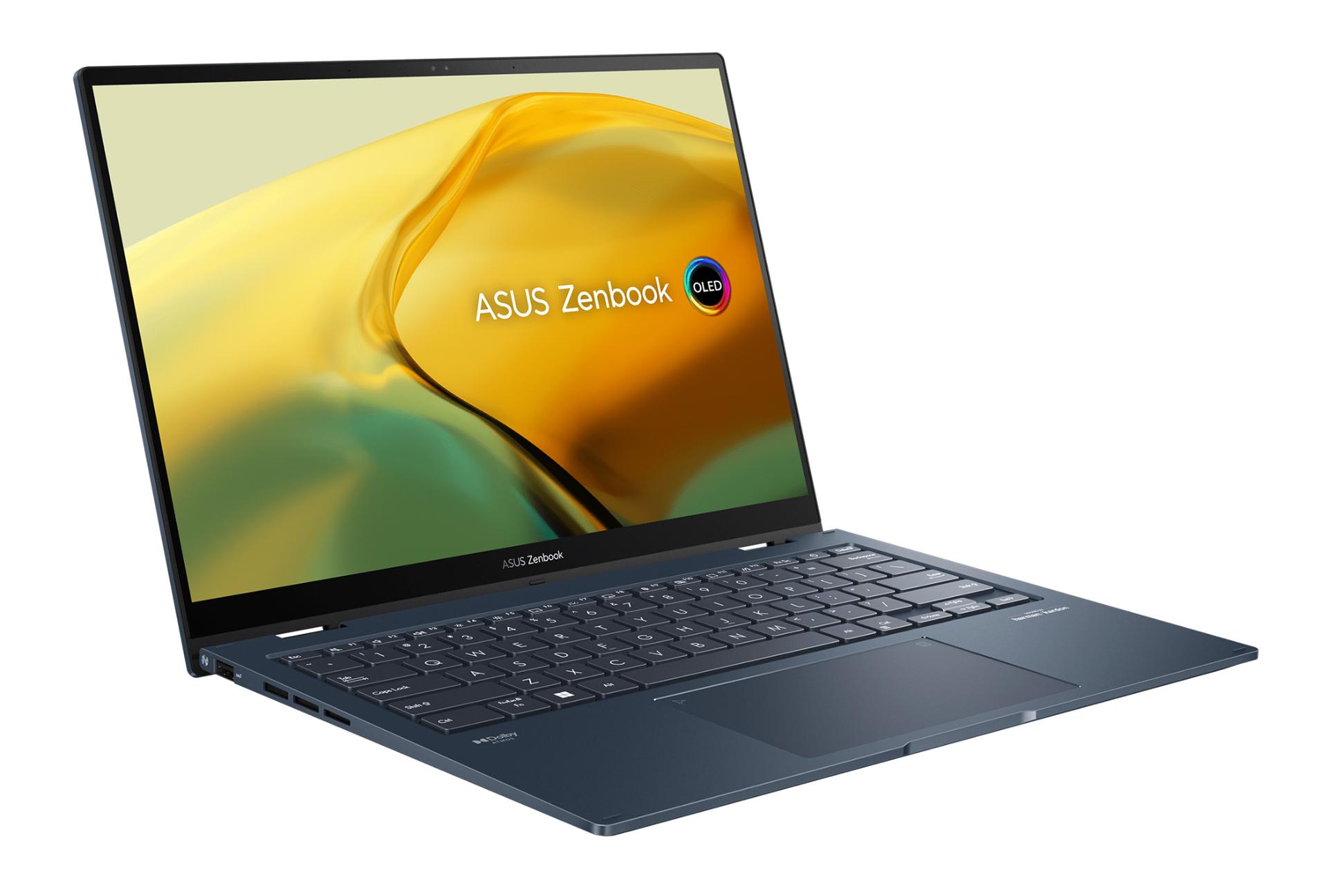 لپ تاپ ایسوس ASUS ZenBook 14 Flip OLED UP3404VA نمای چپ صفحه نمایش