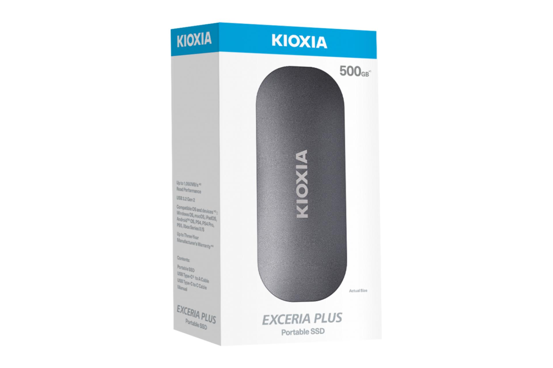 جعبه اس اس دی کیوکسیا مدل EXCERIA PLUS USB 3.2 ظرفیت 500 گیگابایت