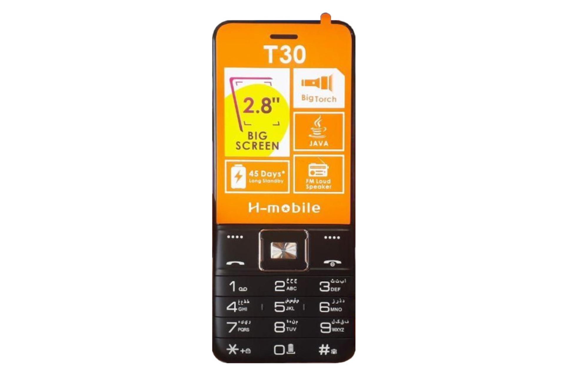 گوشی T30 اچ موبایل / H-mobile T30