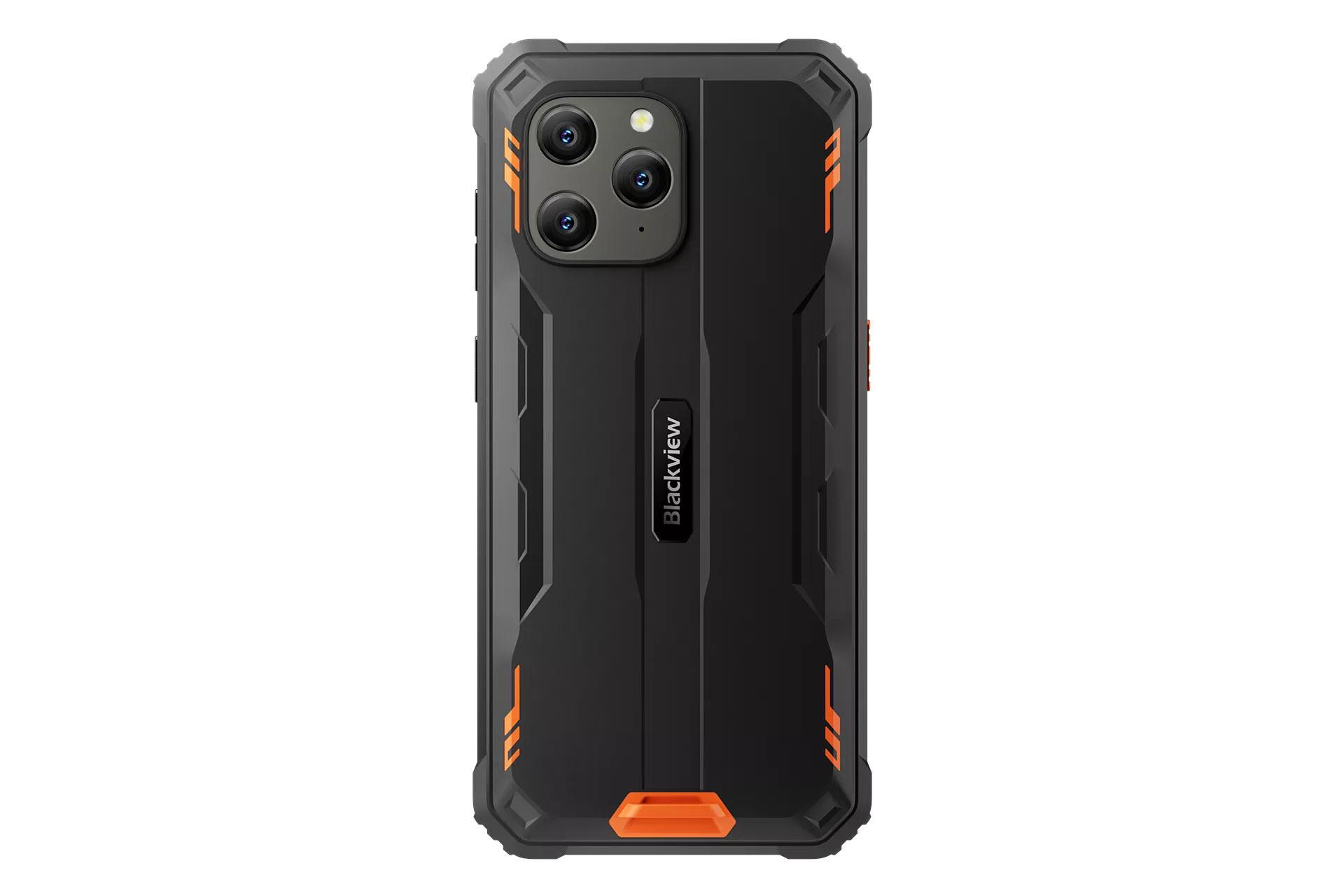 پنل پشت و چینش دوربین گوشی موبایل BV5300 پلاس بلک ویو نارنجی / Blackview BV5300 Plus