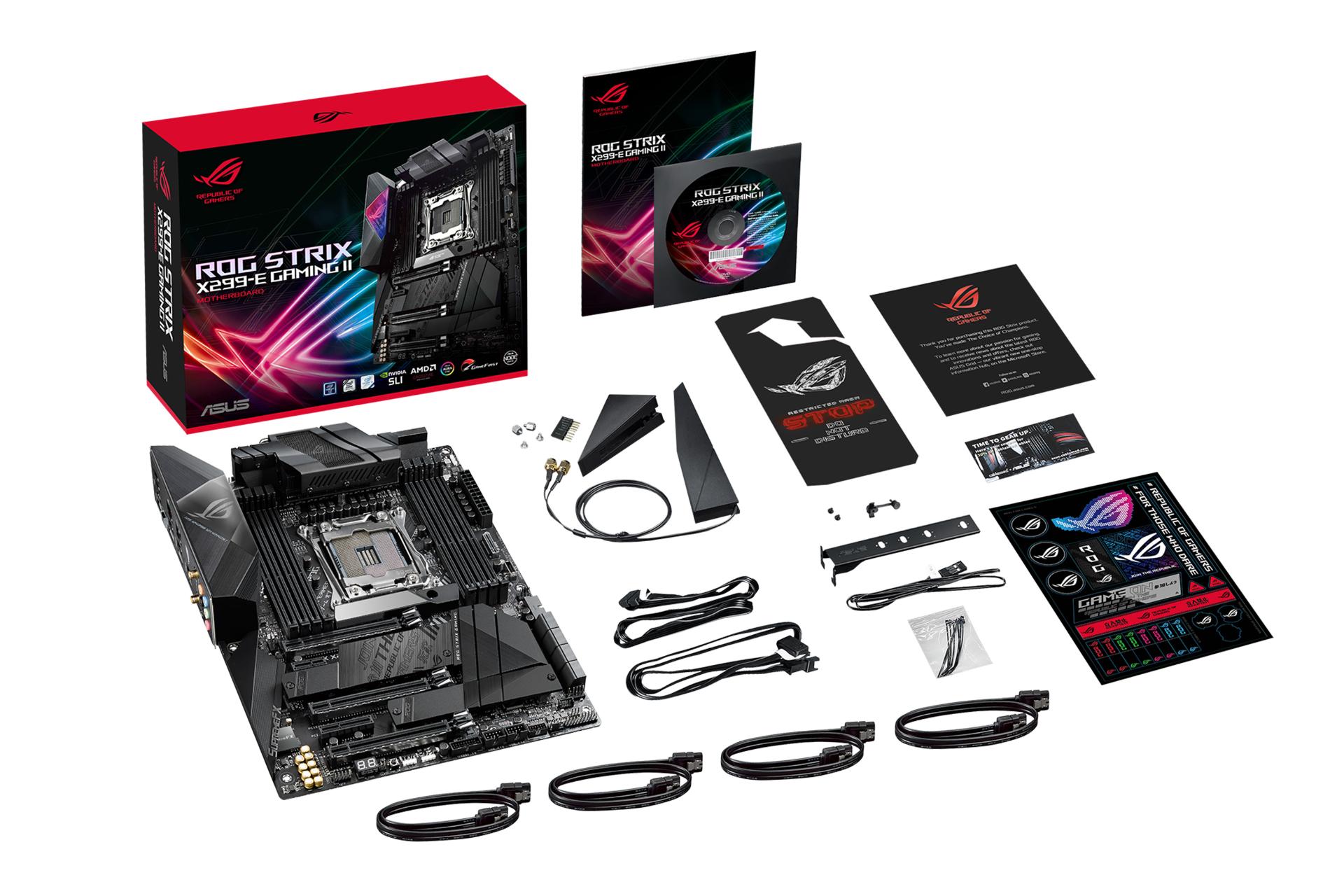 اقلام همراه مادربرد ایسوس ASUS ROG Strix X299-E Gaming II
