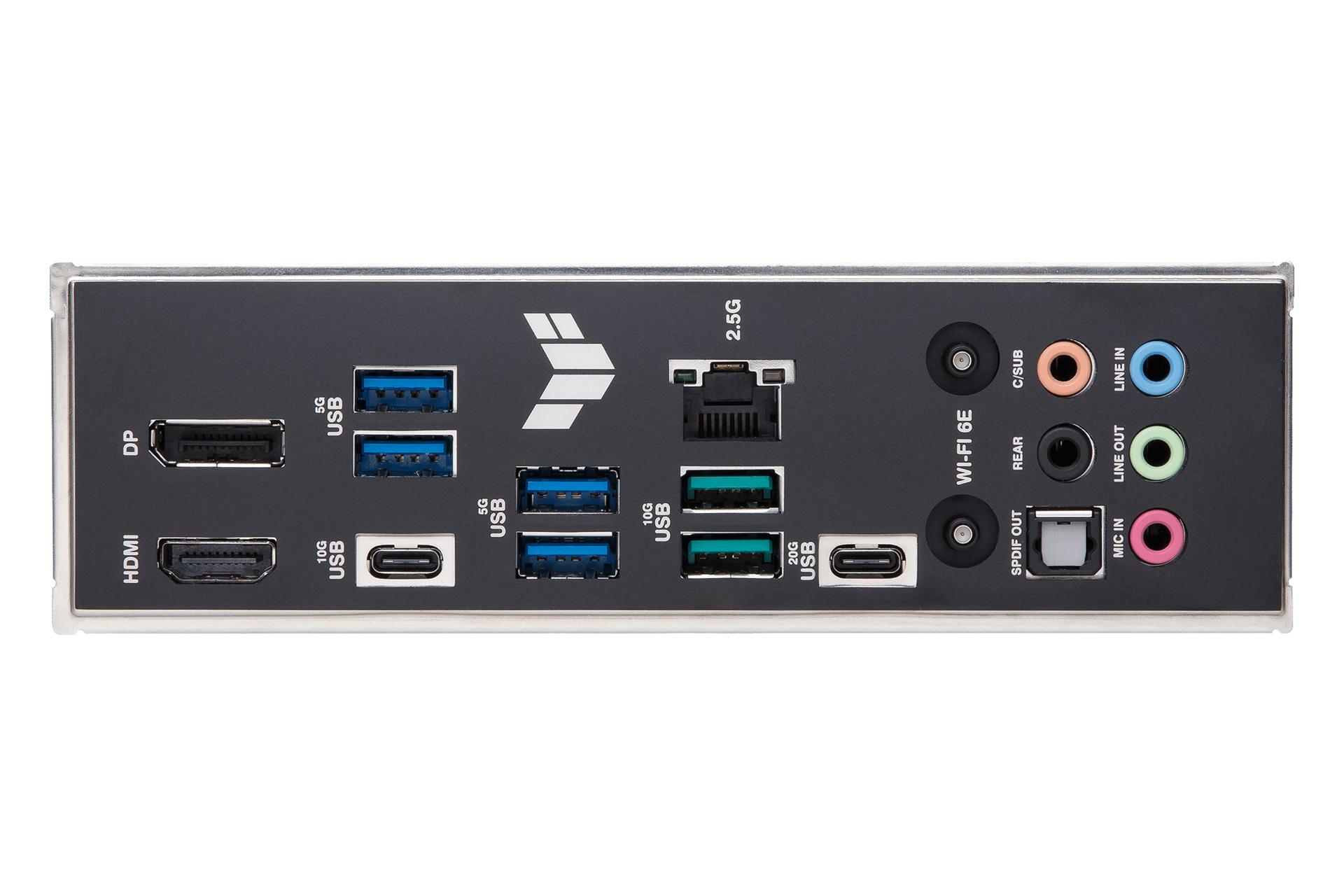 درگاه های مادربرد ایسوس ASUS TUF GAMING Z790-PRO WIFI
