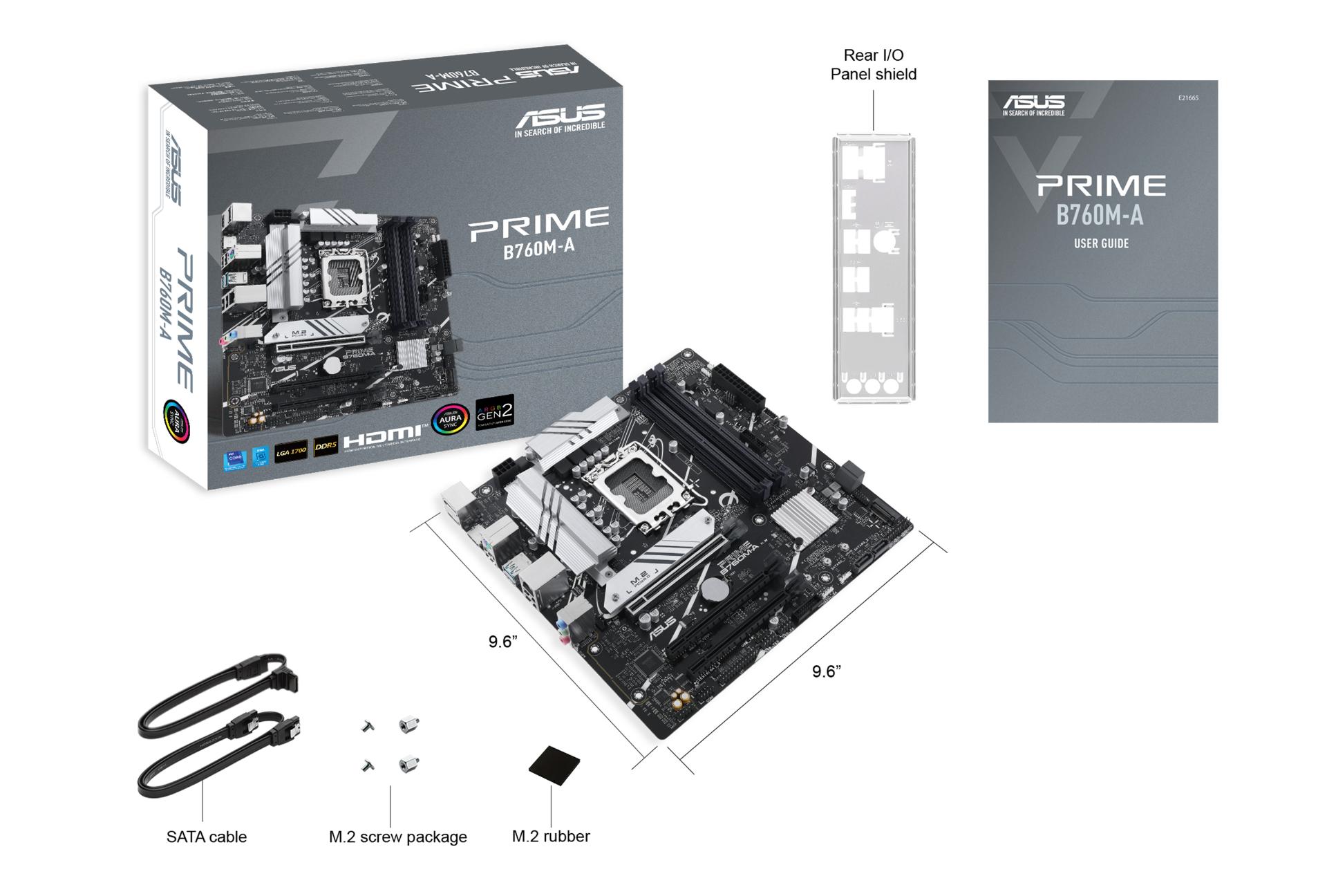اقلام همراه مادربرد ایسوس ASUS PRIME B760M-A