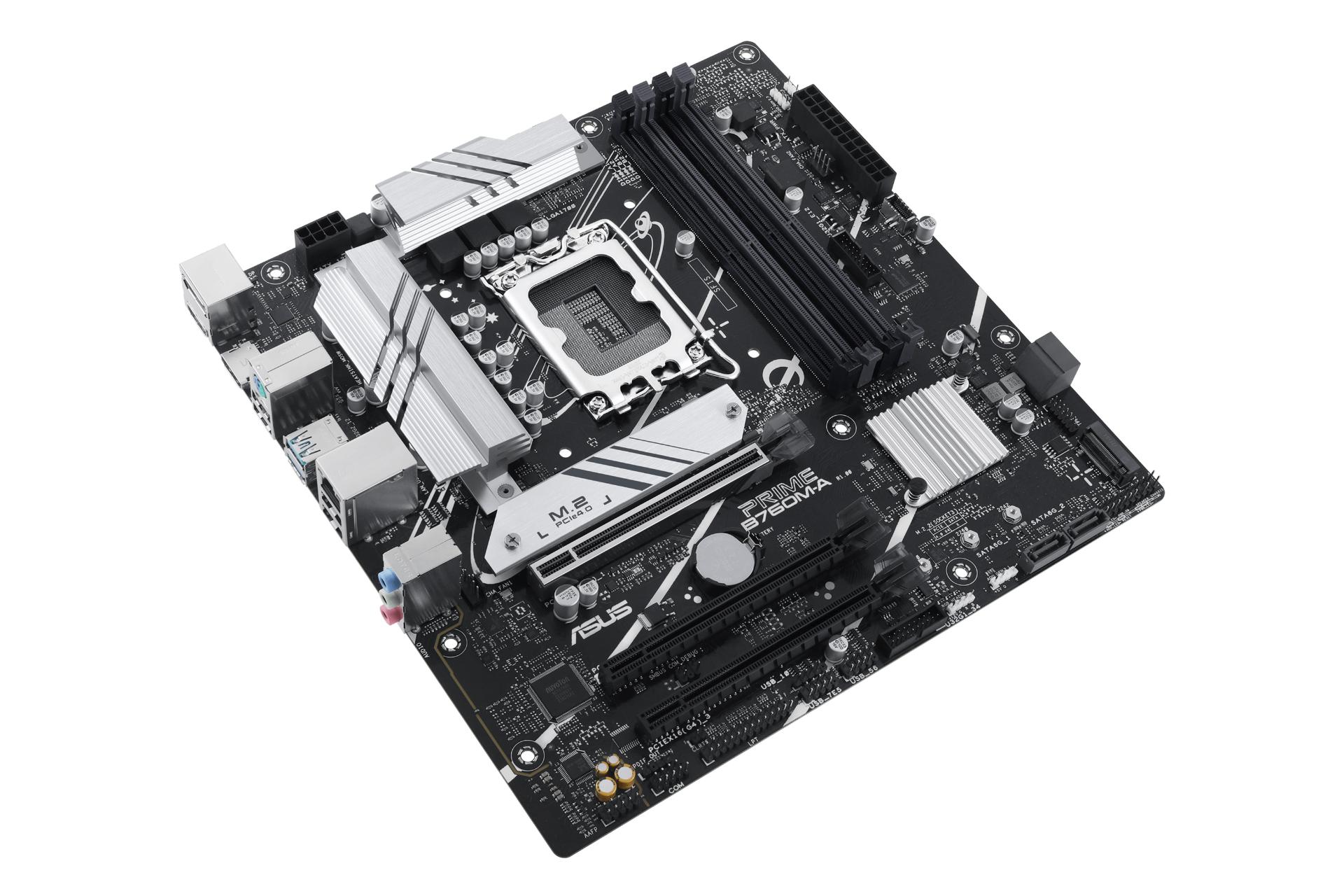 نمای کناری مادربرد ایسوس ASUS PRIME B760M-A