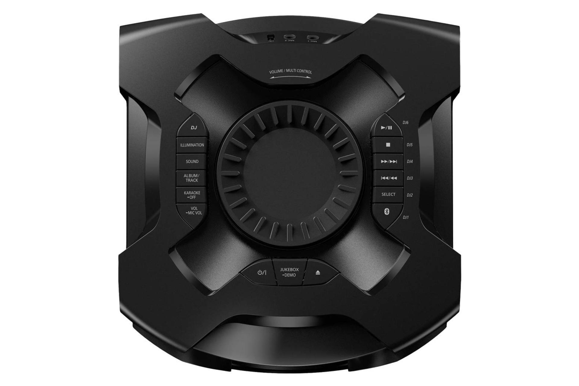 نمای بالا و دکمه های کنترل اسپیکر پاناسونیک SC-TMAX10