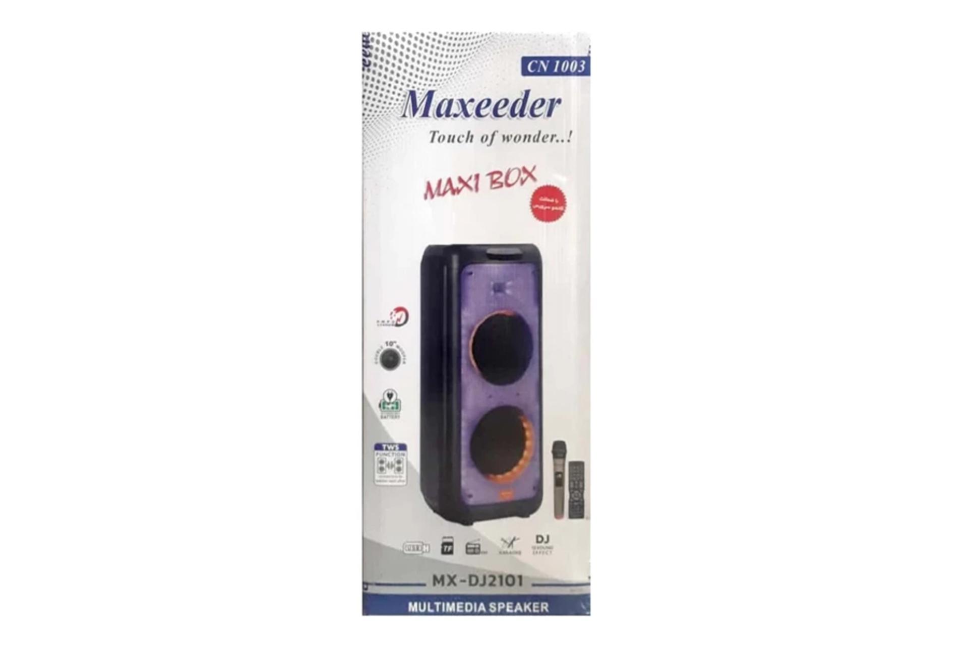 جعبه اسپیکر مکسیدر MX-DJ2101 CN1003