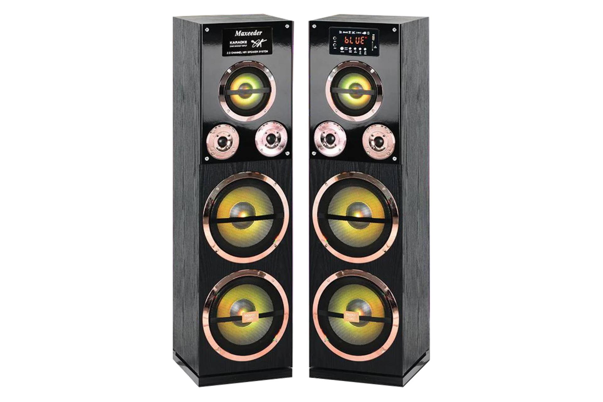 نمای جلو و نورپردازی اسپیکر مکسیدر MX-TS2102 CN51