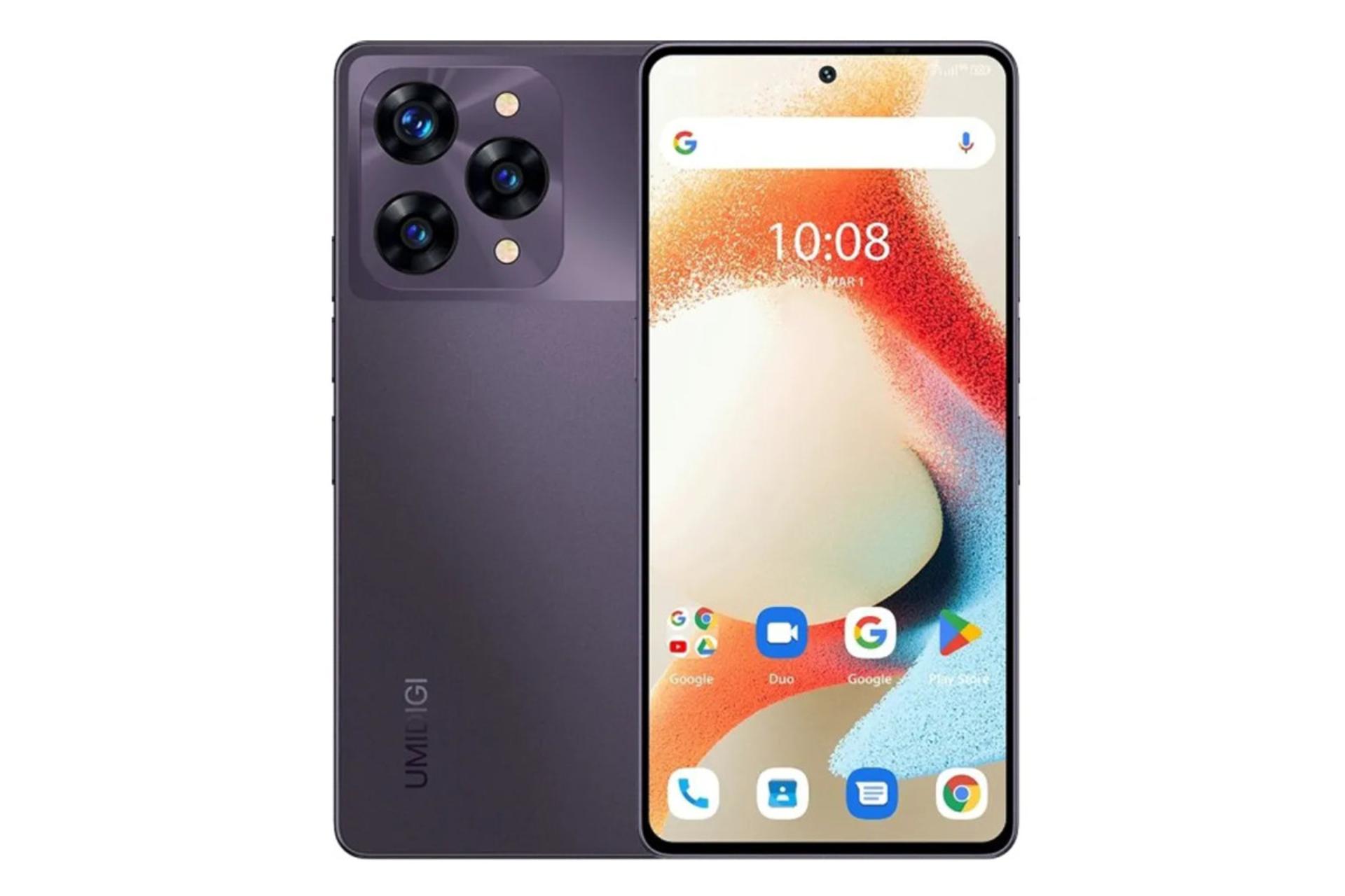 پنل جلو و پشت گوشی موبایل اومی دیجی UMIDIGI A15 Pro 5G بنفش تیره