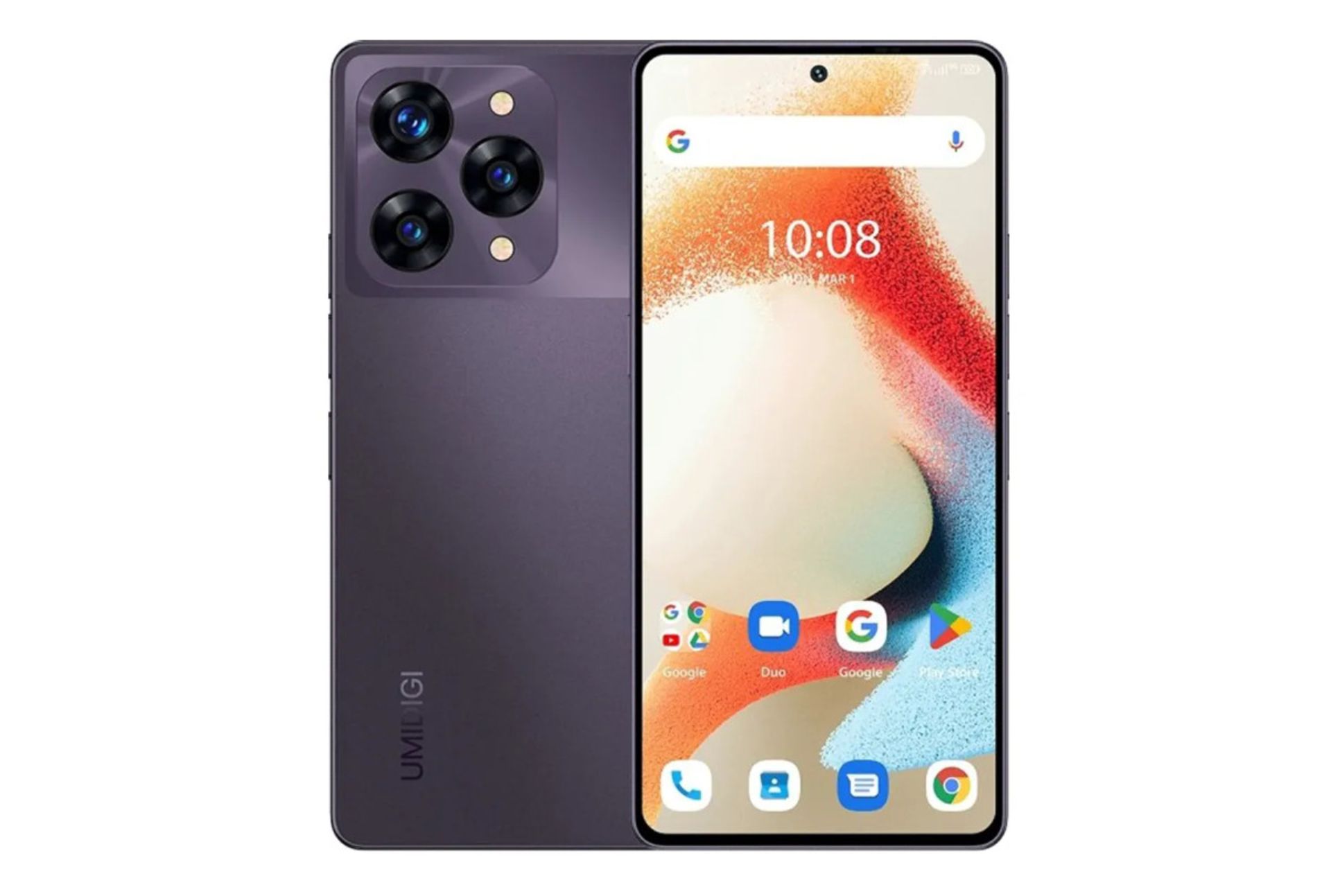 پنل جلو و پشت گوشی موبایل اومی دیجی UMIDIGI A15 Pro 5G بنفش تیره