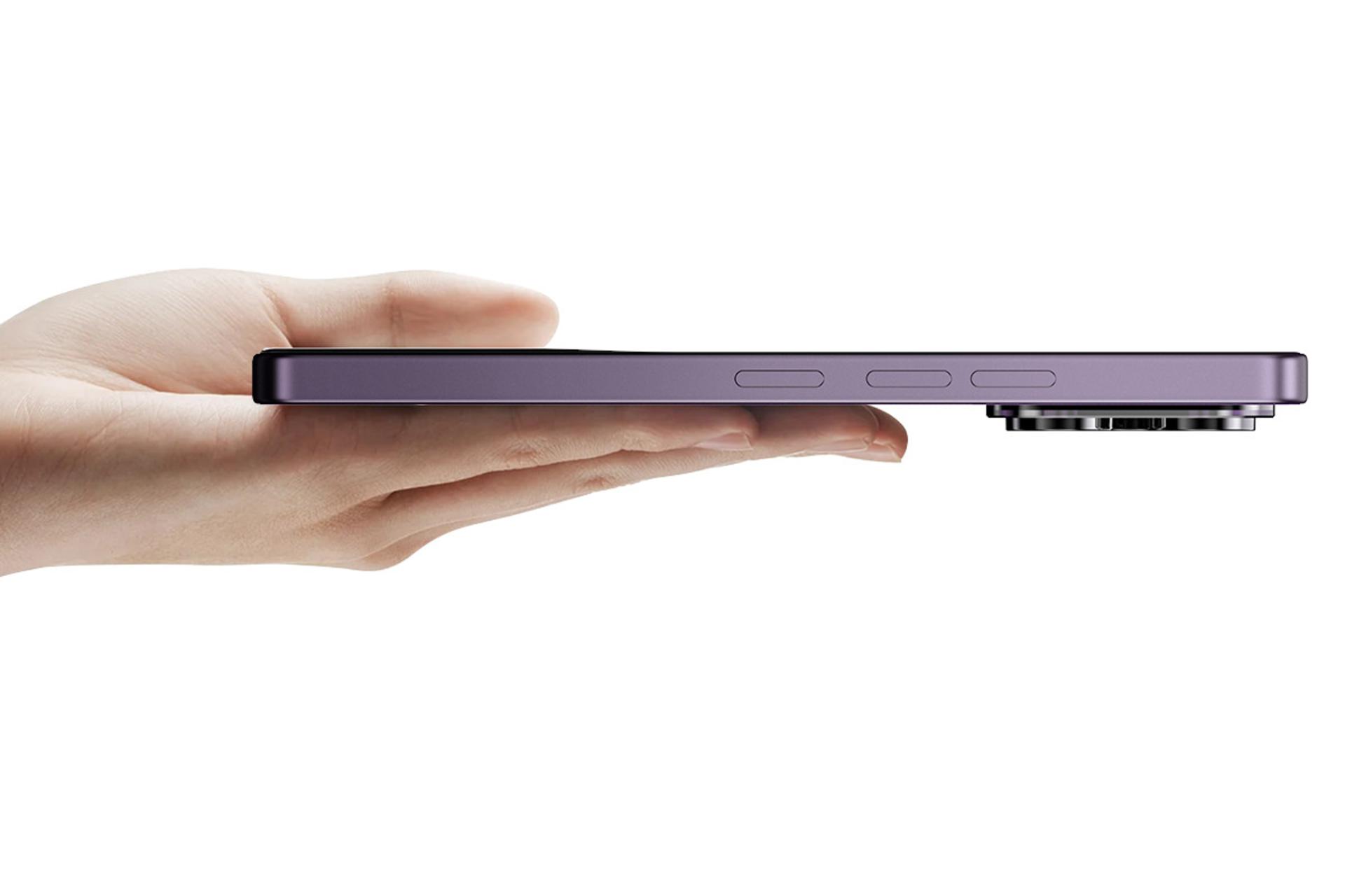 لبه کناری گوشی موبایل اومی دیجی UMIDIGI A15 Pro 5G بنفش تیره