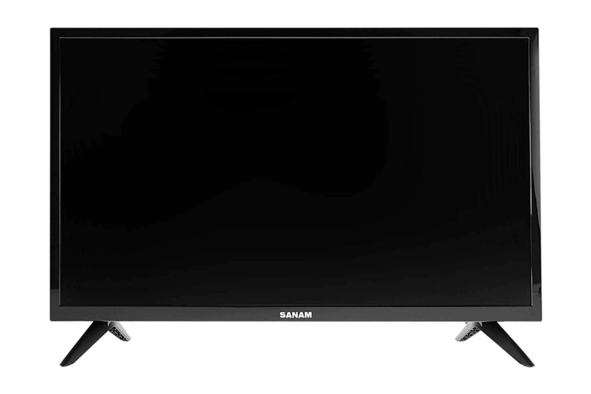 تلویزیون صنام SANAM SLE-24M112 نمای جلو صفحه نمایش خاموش