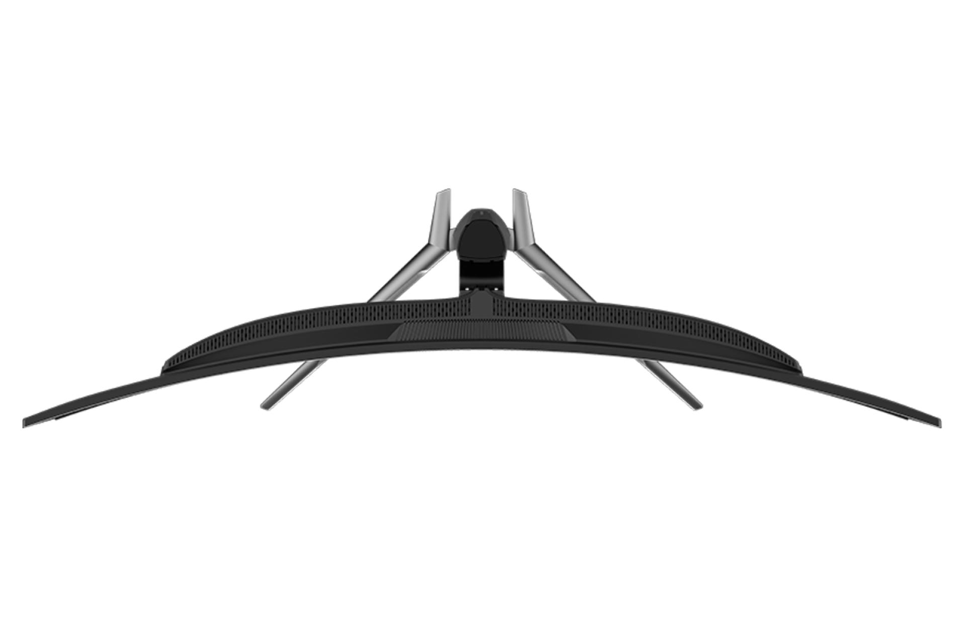 نمای بالا و پایه های مانیتور ام اس آی 49 اینچ مدل MPG 491CQP