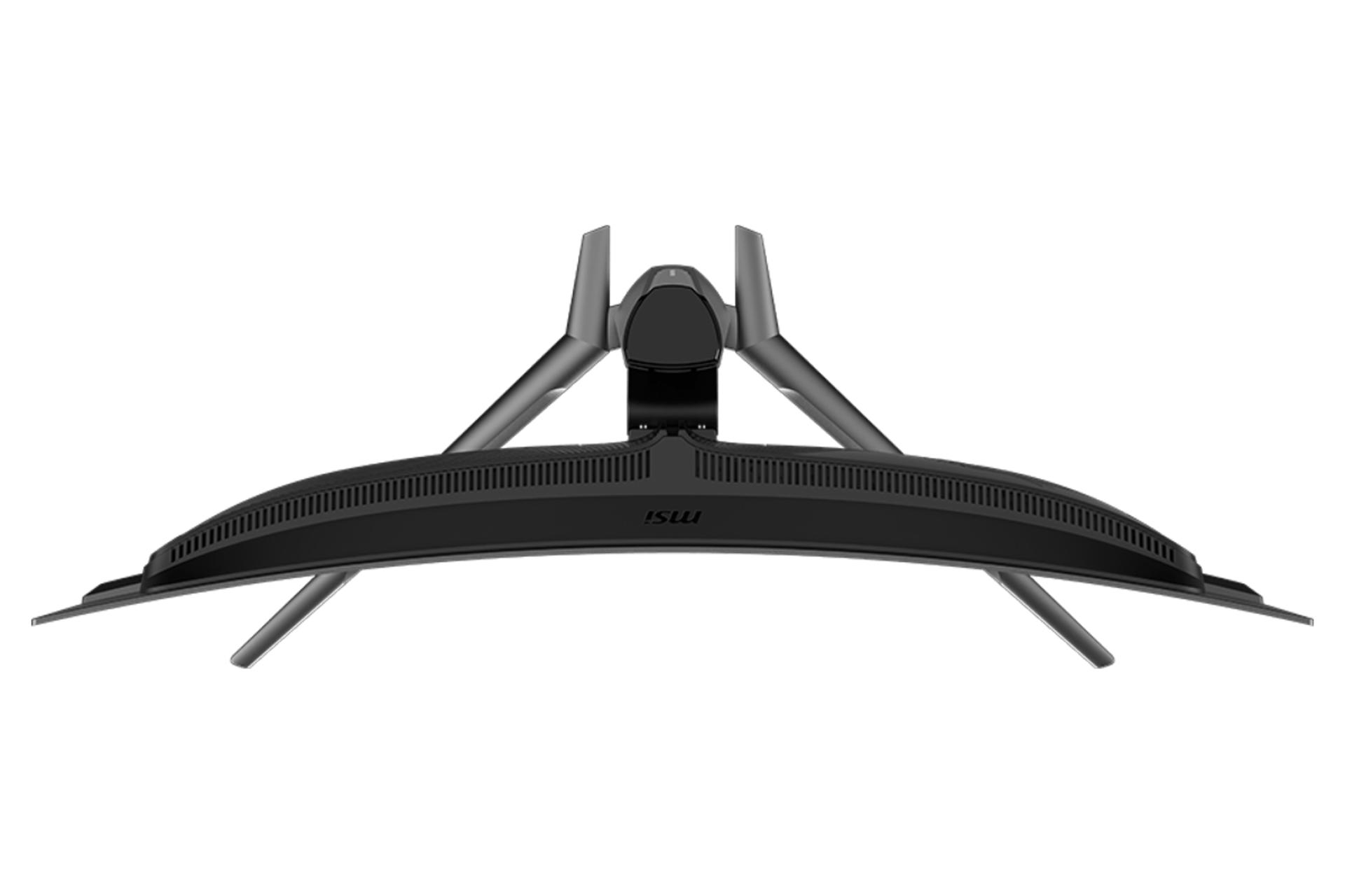 نمای بالا و پایه های مانیتور ام اس آی 34 اینچ مدل MAG 341CQP