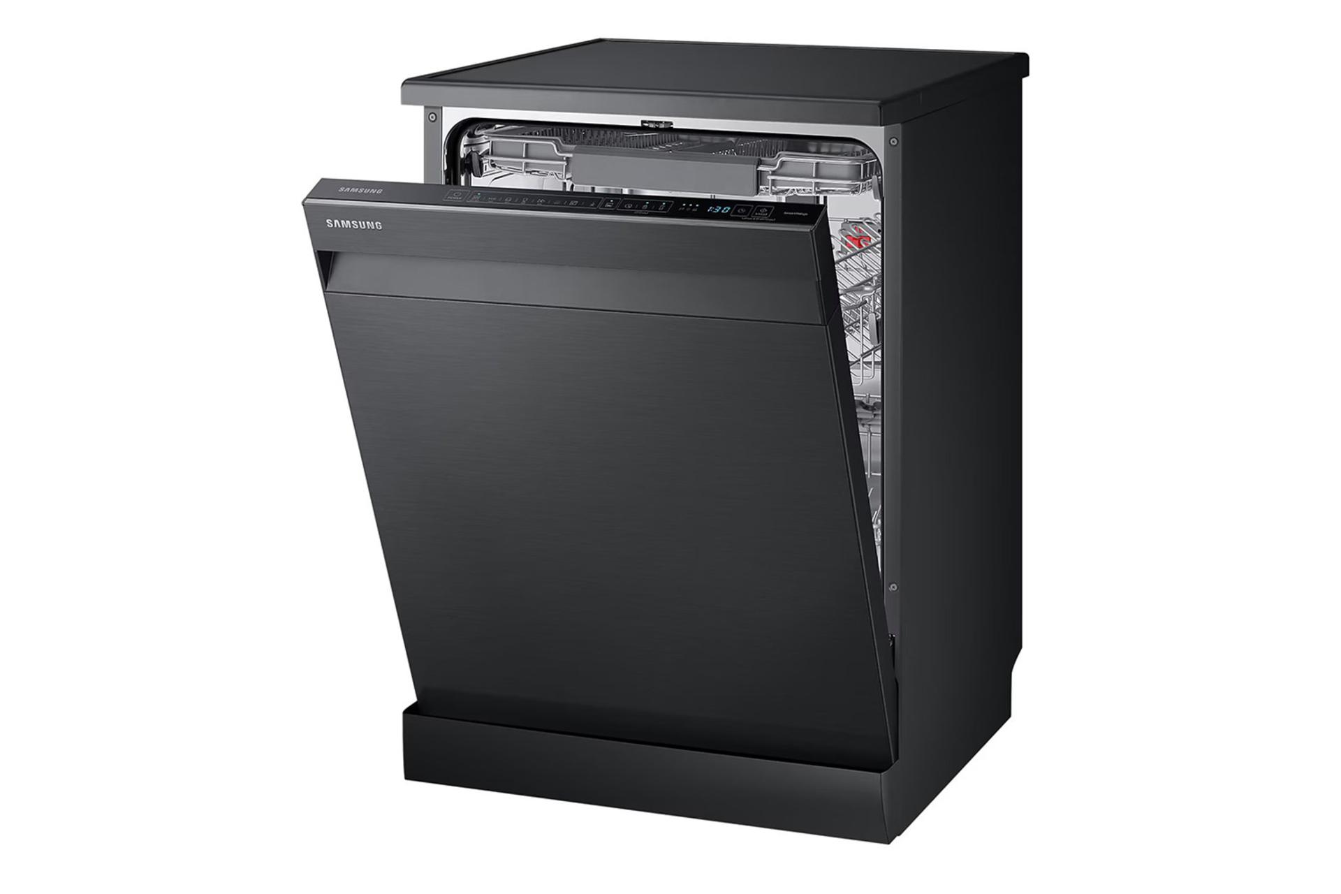 ماشین ظرفشویی سامسونگ Samsung DW60A8050FG نمای راست درب باز
