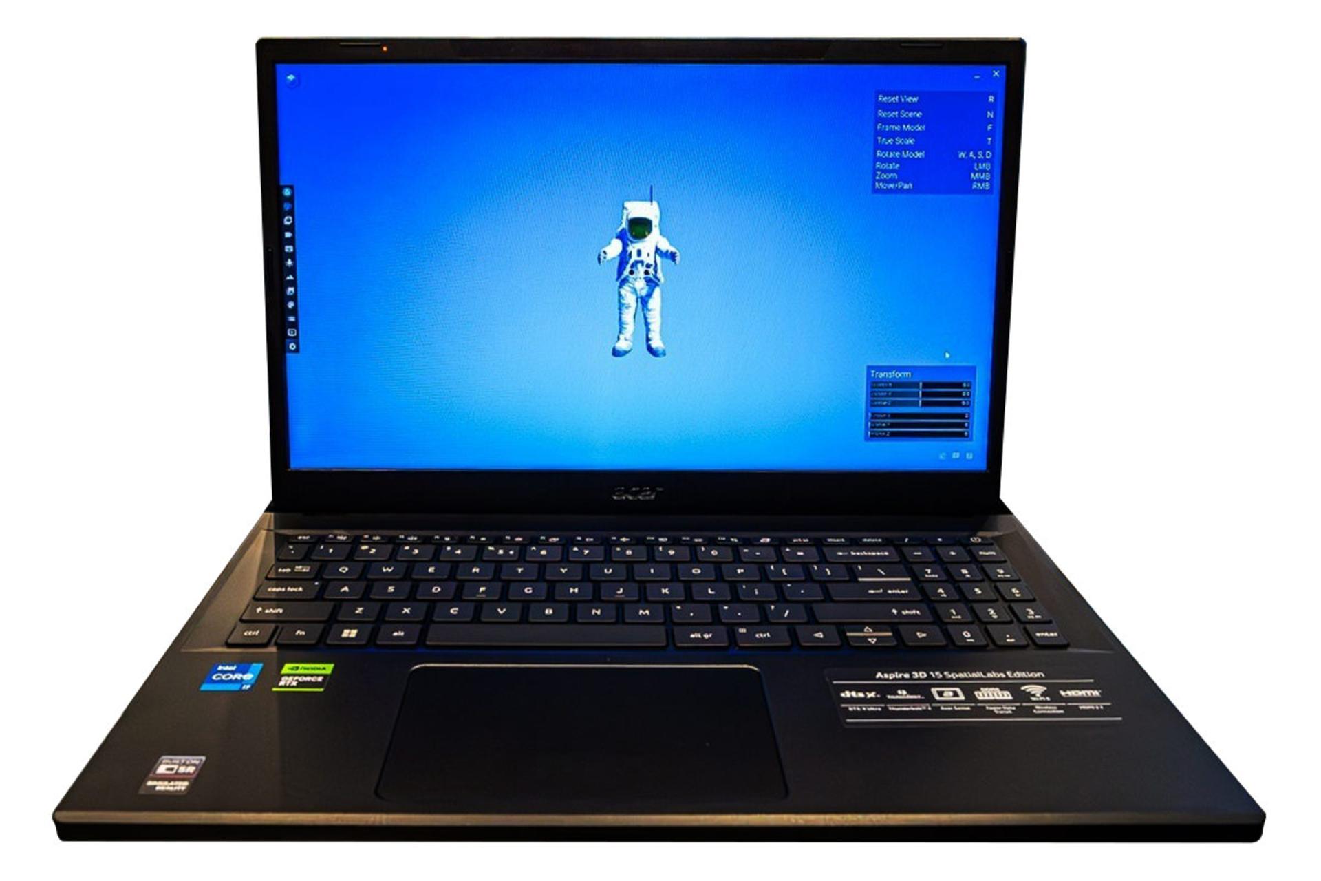 لپ تاپ ایسر Acer Aspire 3D 15 SpatialLabs Edition نمای جلو
