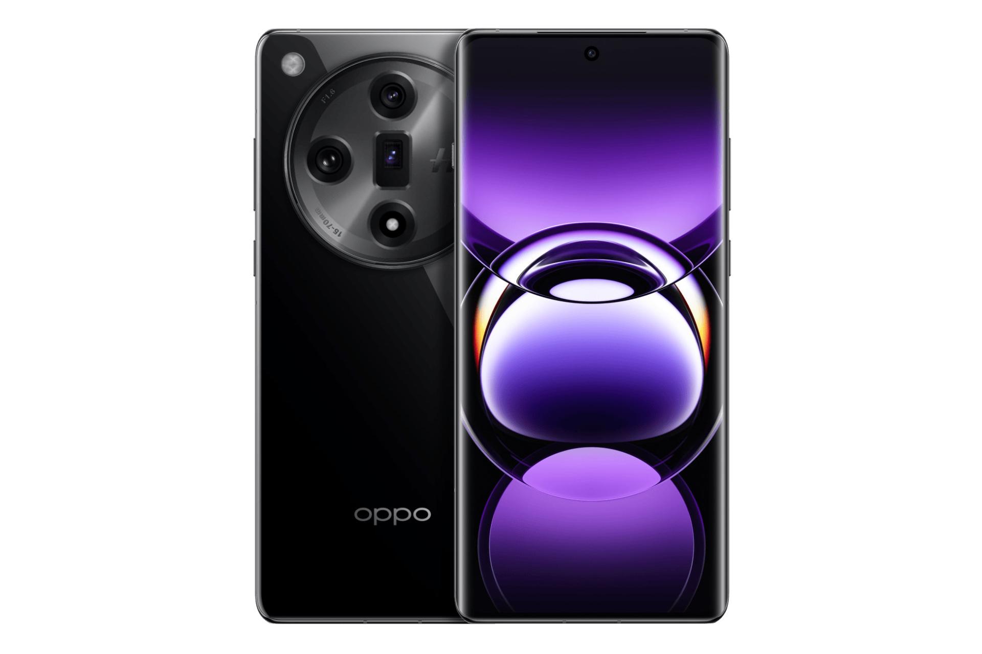 پنل جلو و پشت گوشی موبایل فایند X7 اوپو مشکی / Oppo Find X7