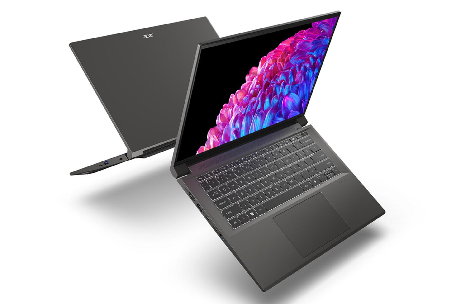 لپ تاپ ایسر Acer Swift X 14 SFX14-72G نمای جلو و پشت
