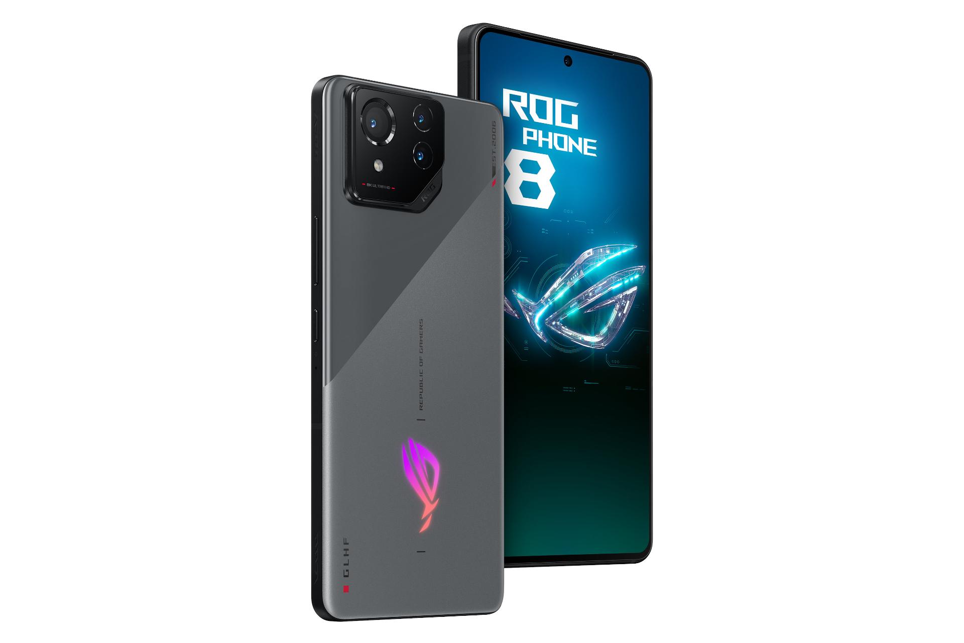 لبه های کناری گوشی موبایل ROG فون 8 ایسوس خاکستری / ASUS ROG Phone 8