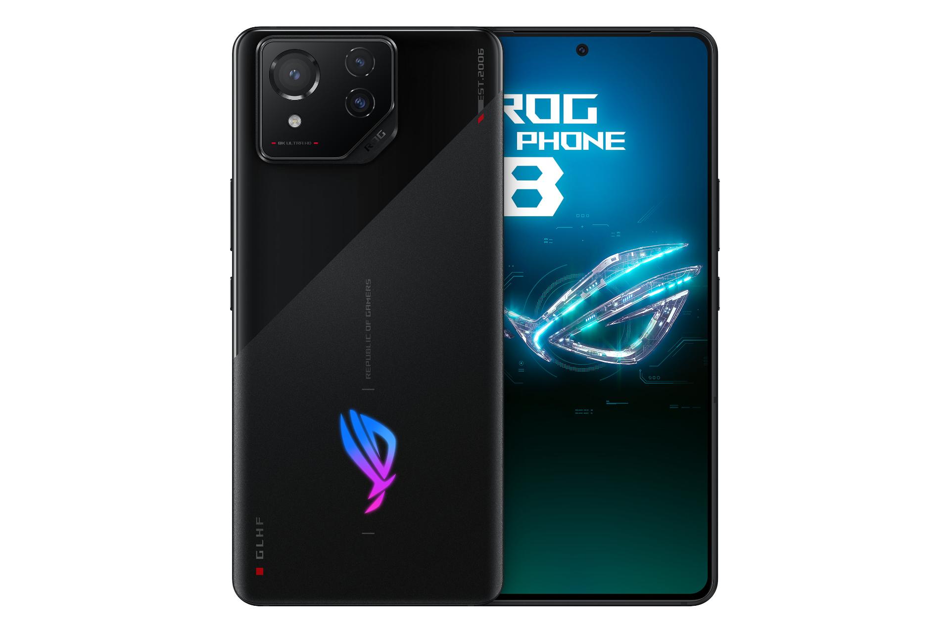 پنل جلو و پشت گوشی موبایل ROG فون 8 ایسوس مشکی / ASUS ROG Phone 8