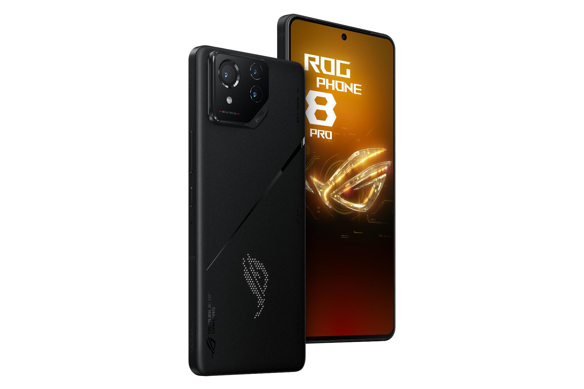 لبه های کناری گوشی موبایل ROG فون 8 پرو ایسوس مشکی / ASUS ROG Phone 8 Pro