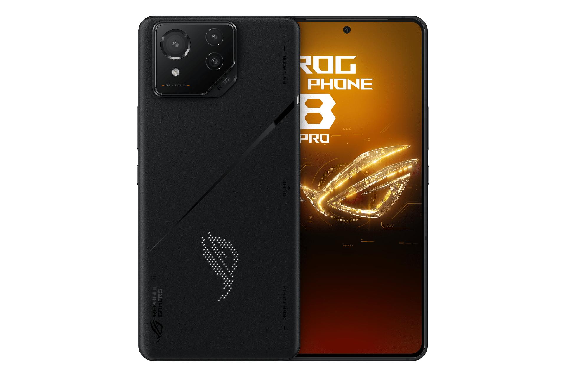 پنل جلو و پشت گوشی موبایل ROG فون 8 پرو ایسوس مشکی / ASUS ROG Phone 8 Pro