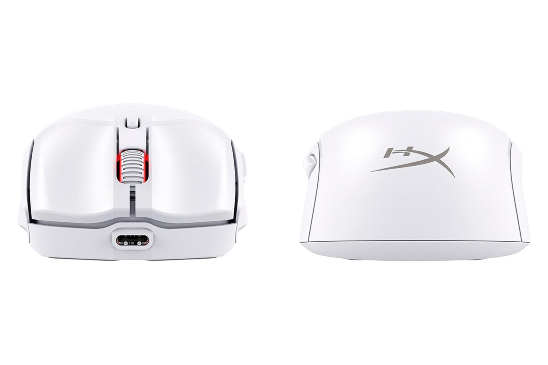 نمای پشتی و جلوی ماوس هایپر ایکس HyperX Pulsefire Haste 2