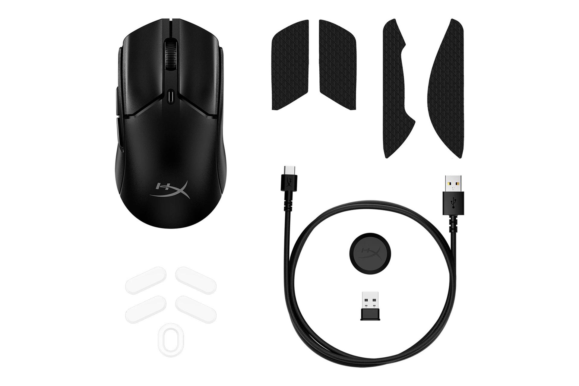 کابل شارژ و اقلام همراه ماوس هایپر ایکس HyperX Pulsefire Haste 2