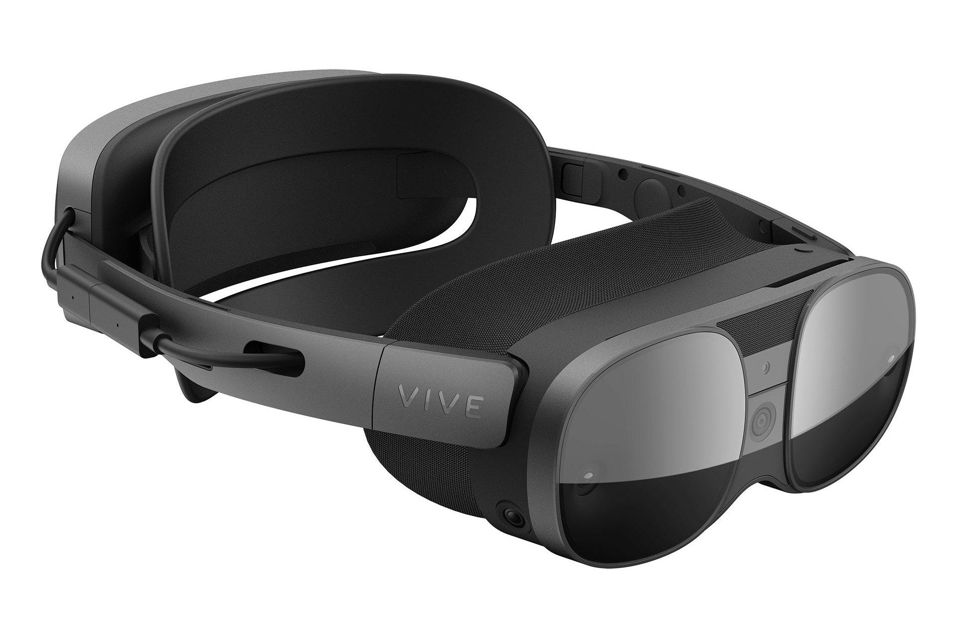 نمای جلو راست هدست واقعیت مجازی اچ تی سی وایو HTC VIVE XR Elite به همراه باتری