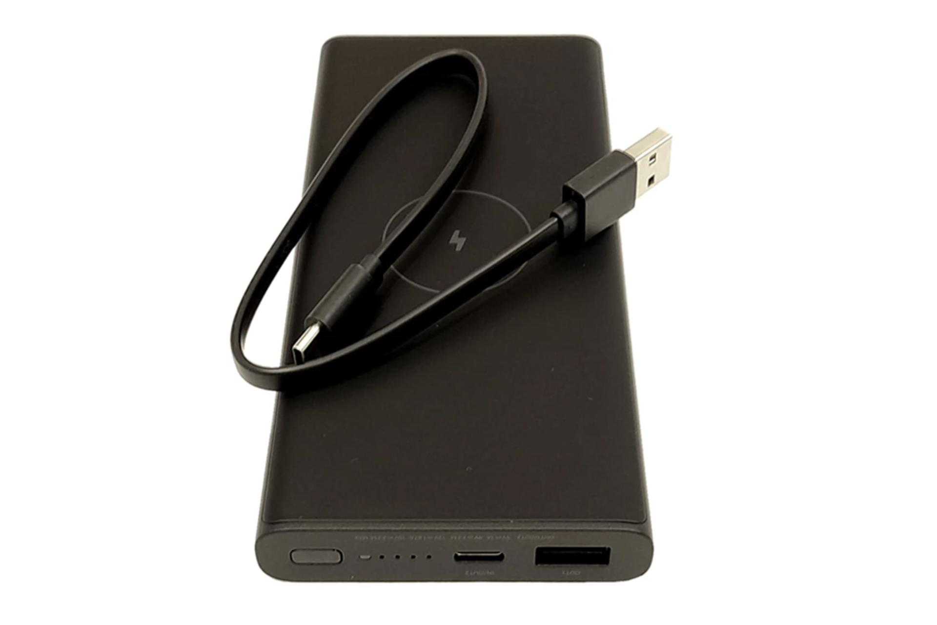 پاوربانک شیائومی WPB15PDZM با ظرفیت 10000 میلی‌آمپر ساعت به همراه کابل