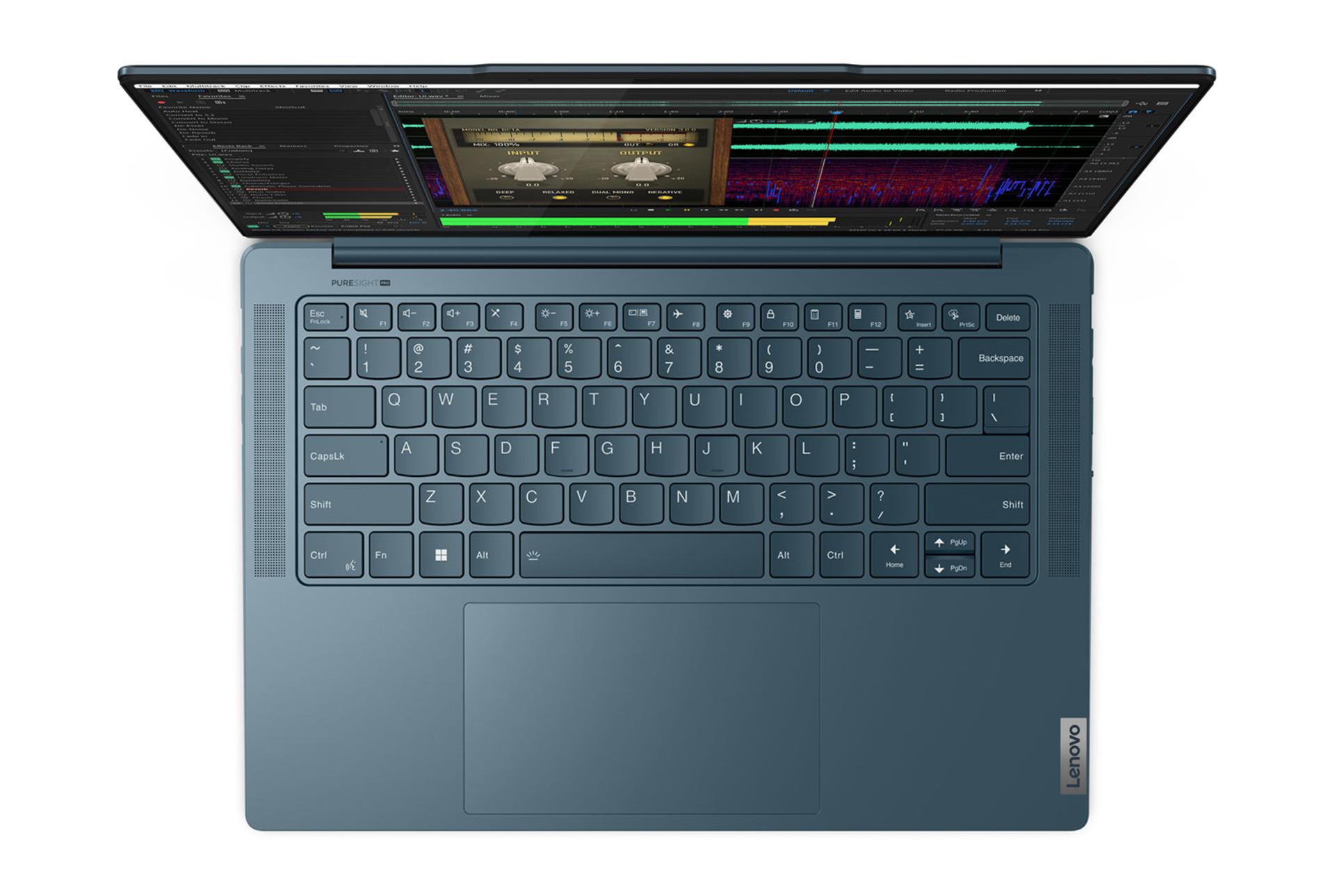 لپ تاپ لنوو Lenovo Yoga Pro 7 Gen 9 نمای بالا کیبورد