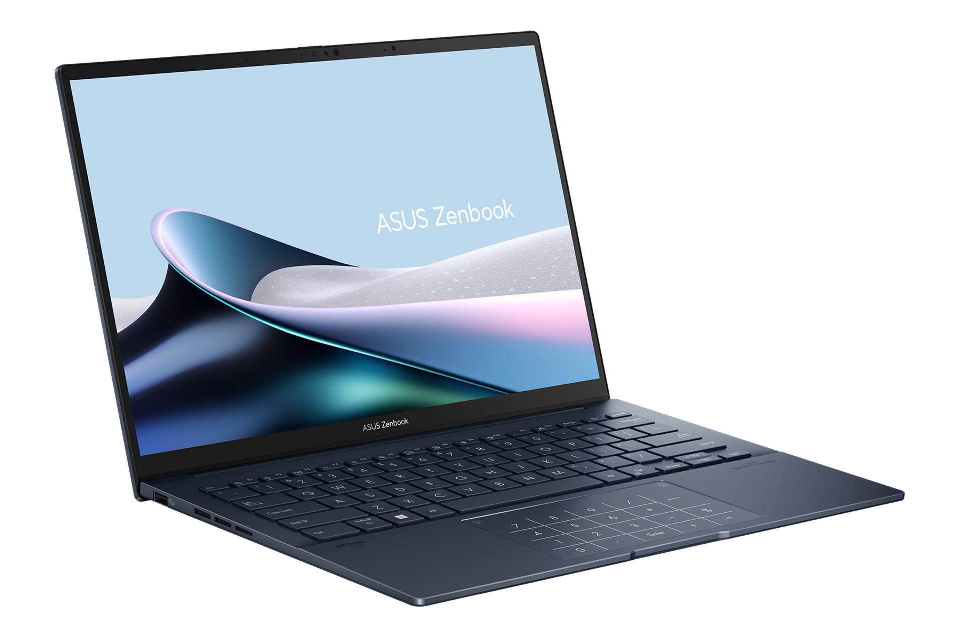 لپ تاپ ایسوس ASUS Zenbook 14 OLED UX3405MA نمای چپ صفحه نمایش