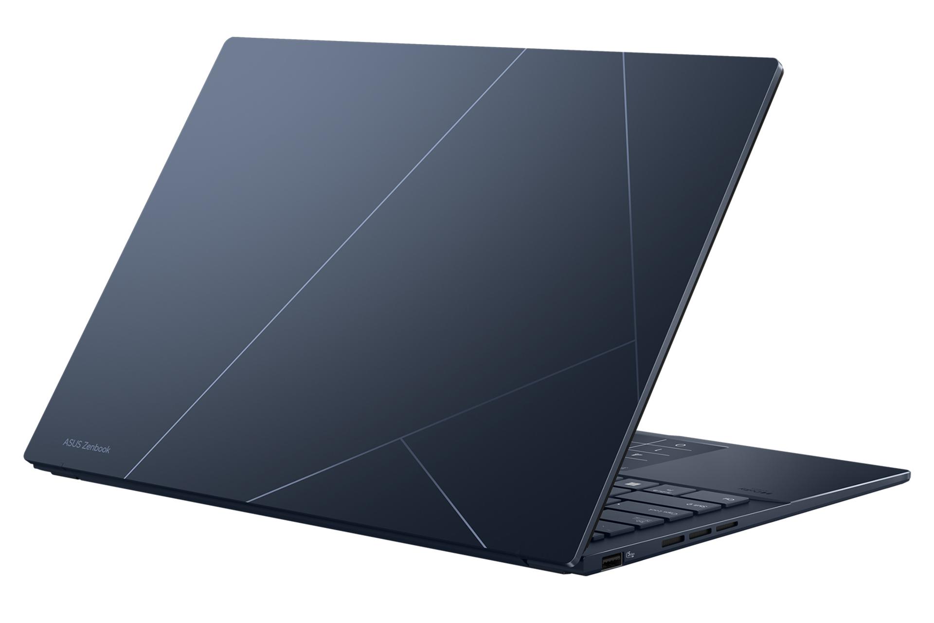 لپ تاپ ایسوس ASUS Zenbook 14 OLED UX3405MA نمای پشت رنگ آبی تیره