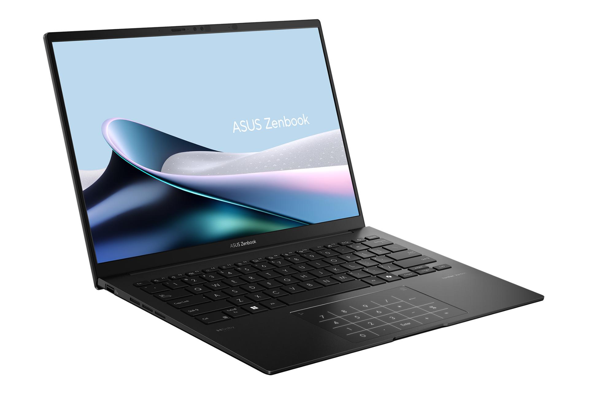 لپ تاپ ایسوس ASUS Zenbook 14 OLED UM3406HA نمای چپ صفحه نمایش